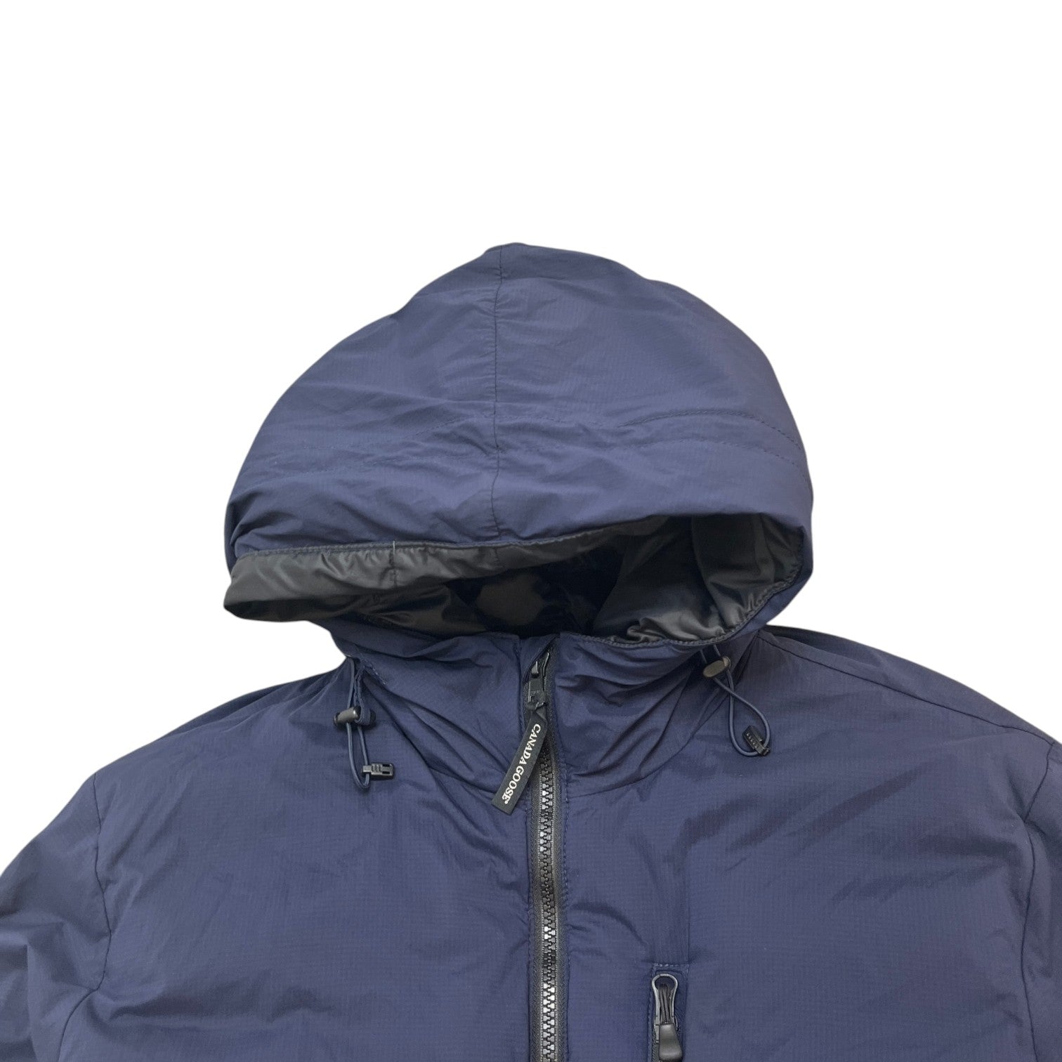 Men's Lodge Hoody Down Jacket Navy Size L