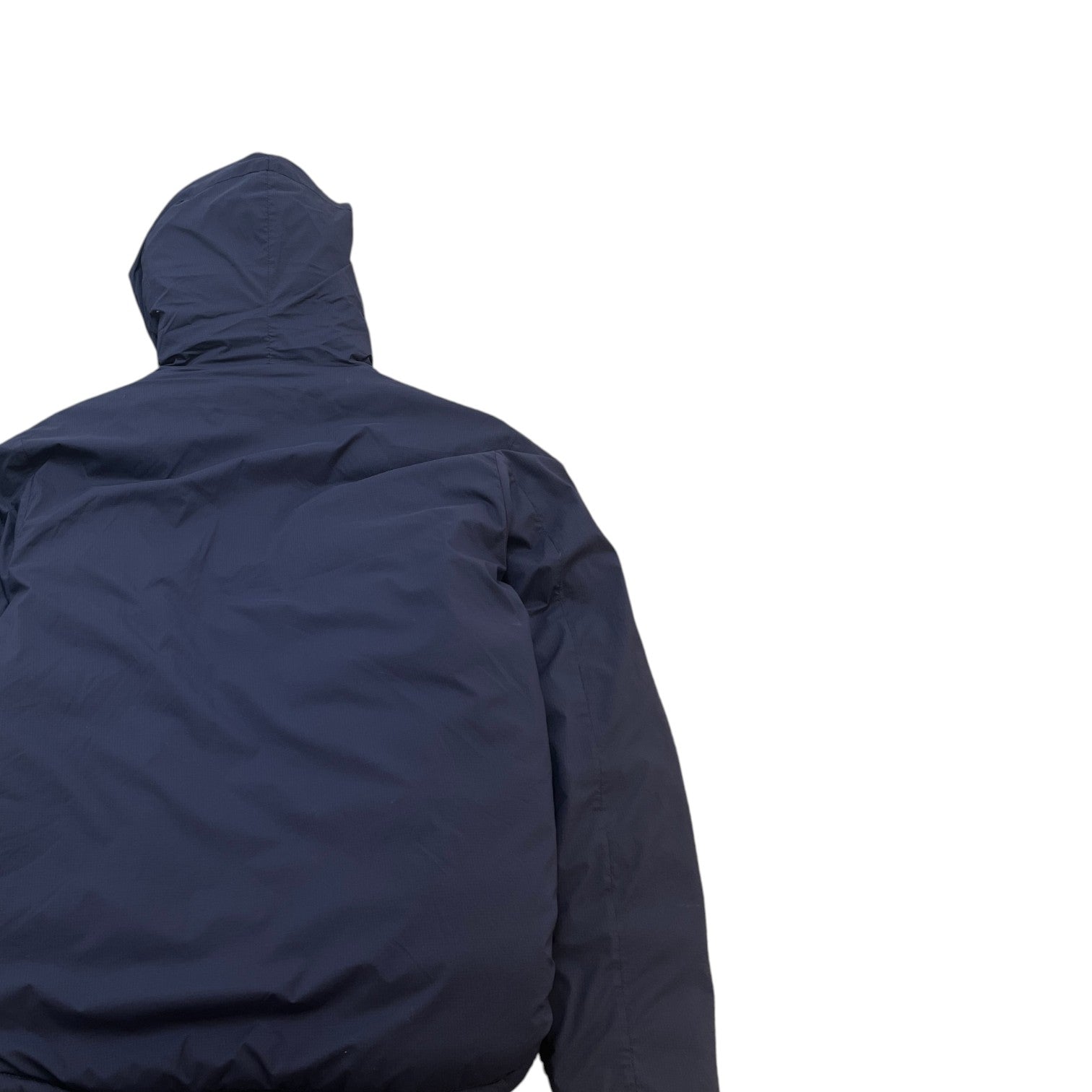 Men's Lodge Hoody Down Jacket Navy Size L