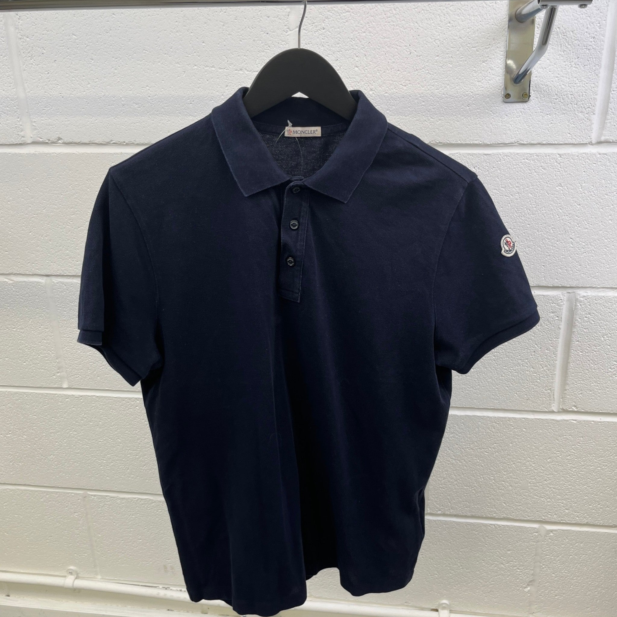 Men's Maglia Polo Shirt Navy Size M