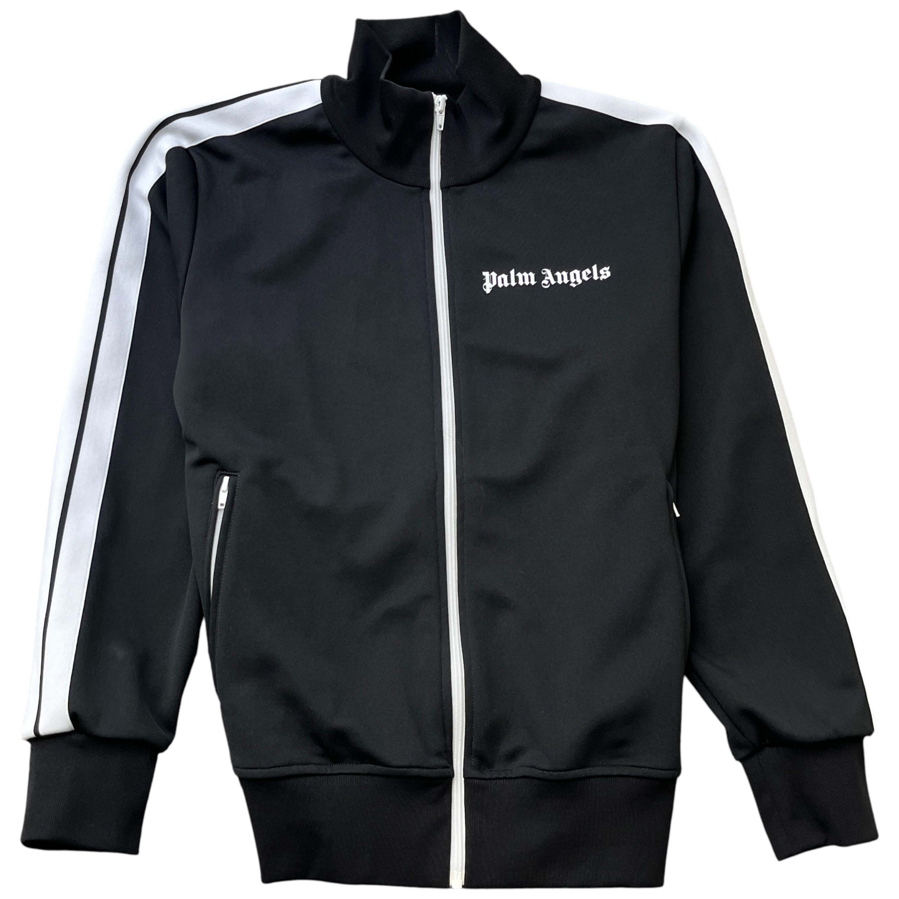 Men's Logo Print Track Jacket Black Size L