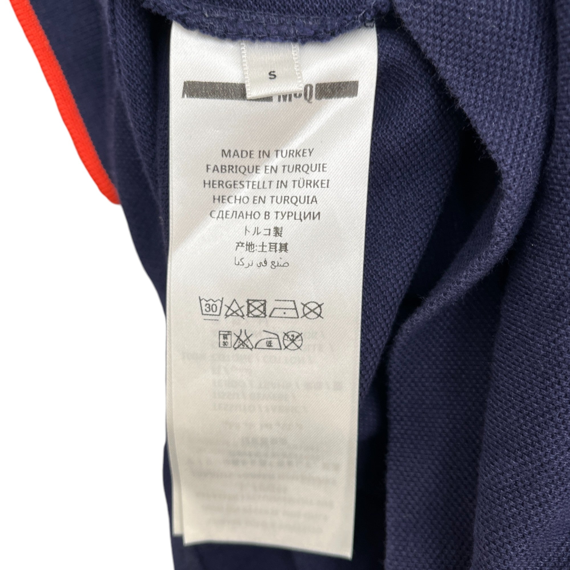 Men's Logo Polo Shirt Navy Size S