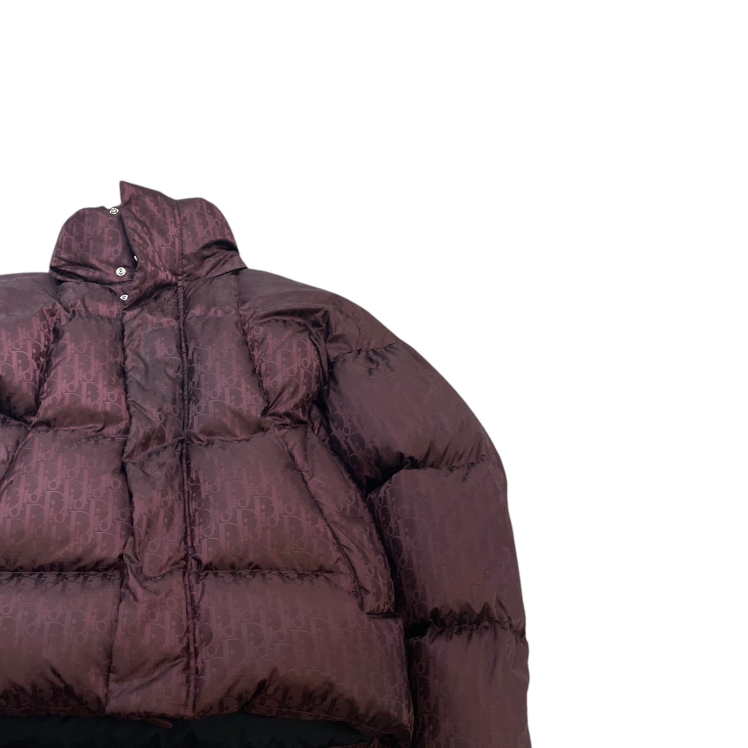Men's Oblique Down Jacket Burgundy Size IT 48 / M