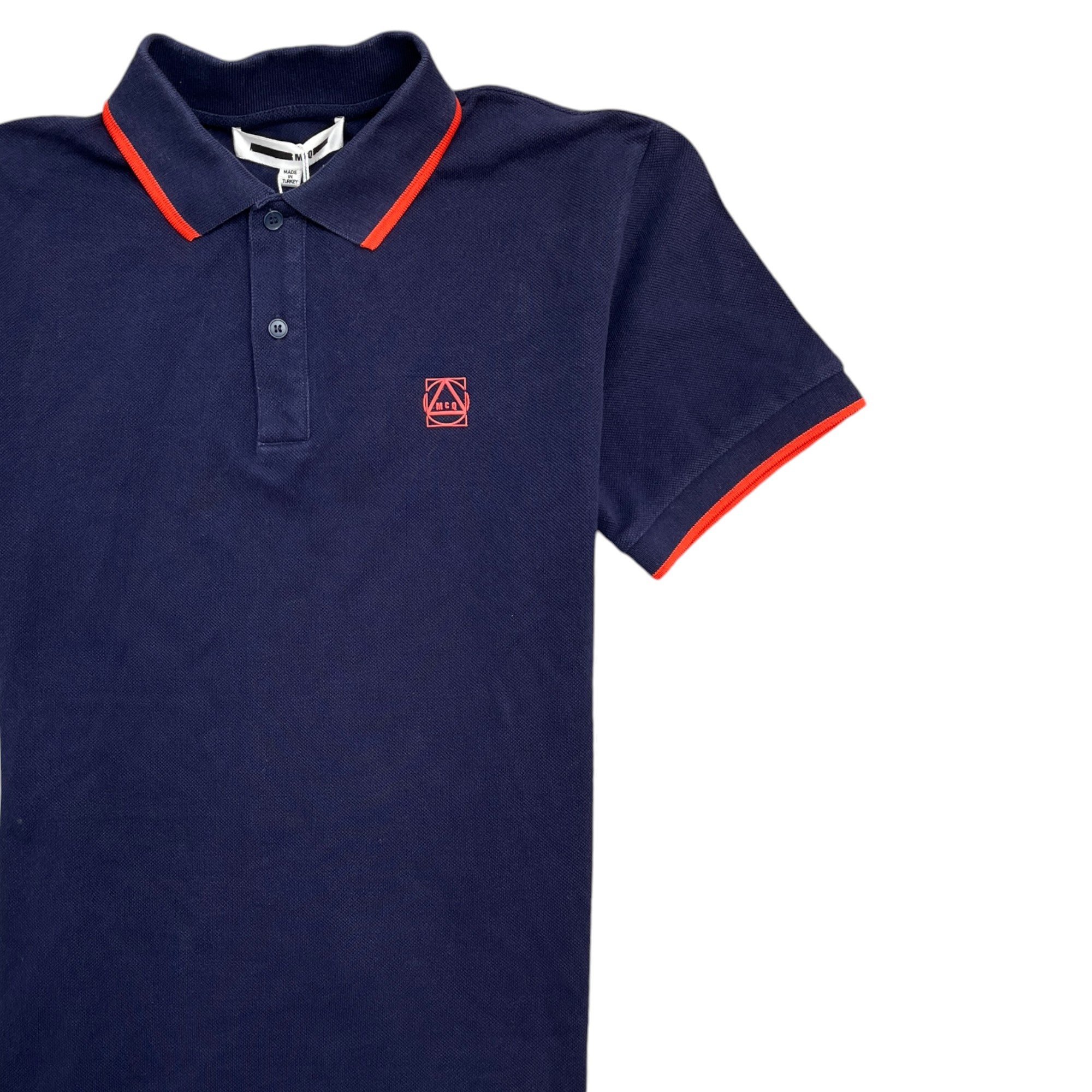 Men's Logo Polo Shirt Navy Size S