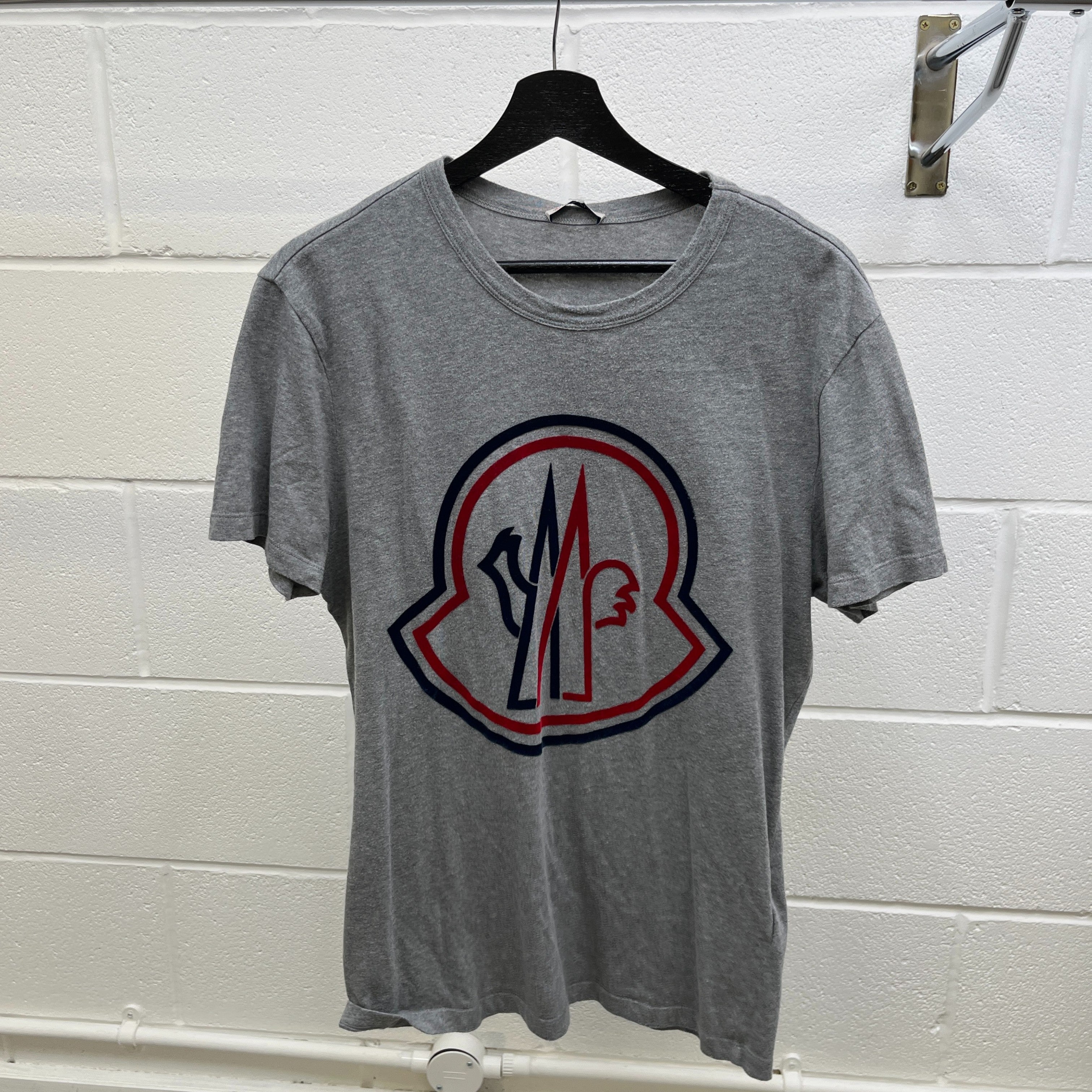 Men's Maglia Logo Print T-Shirt Grey Size M