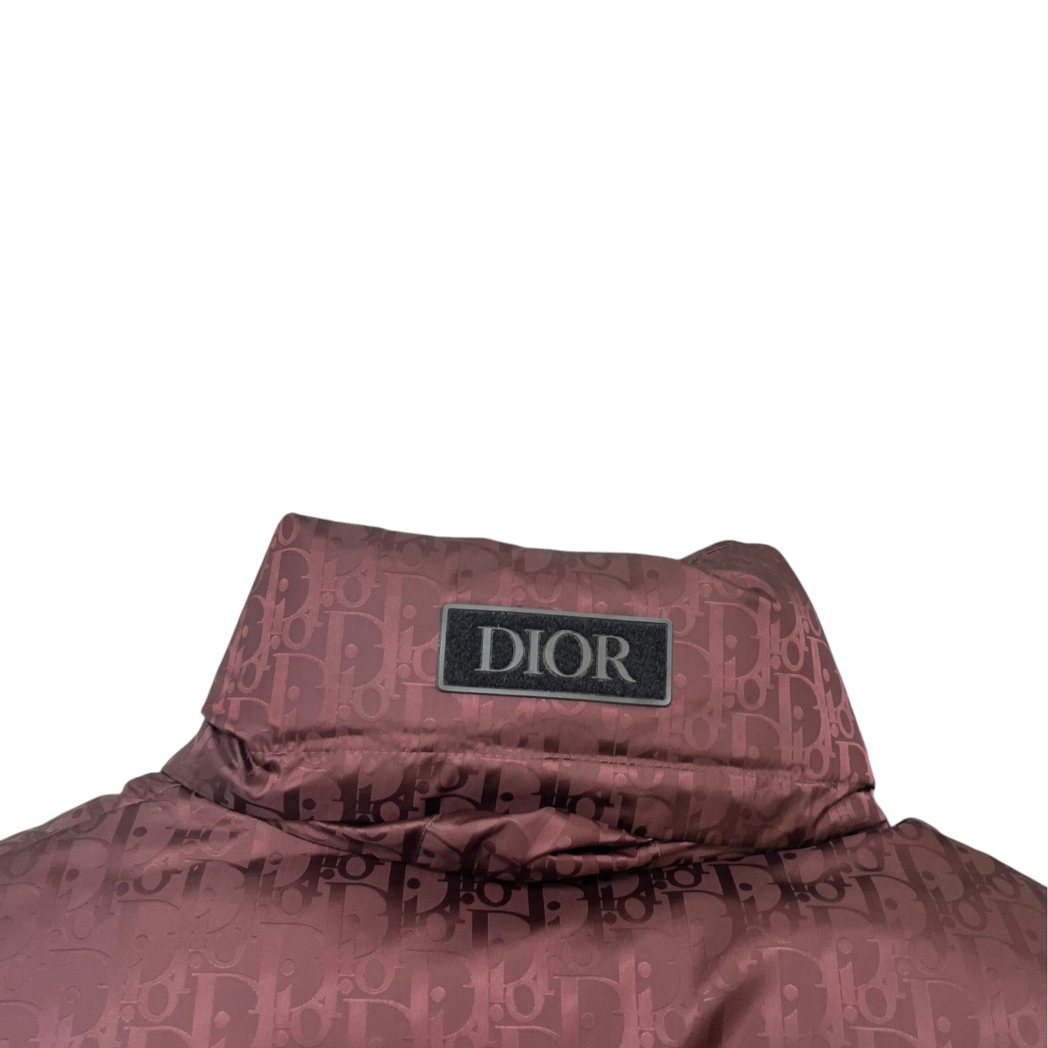Men's Oblique Down Jacket Burgundy Size IT 48 / M