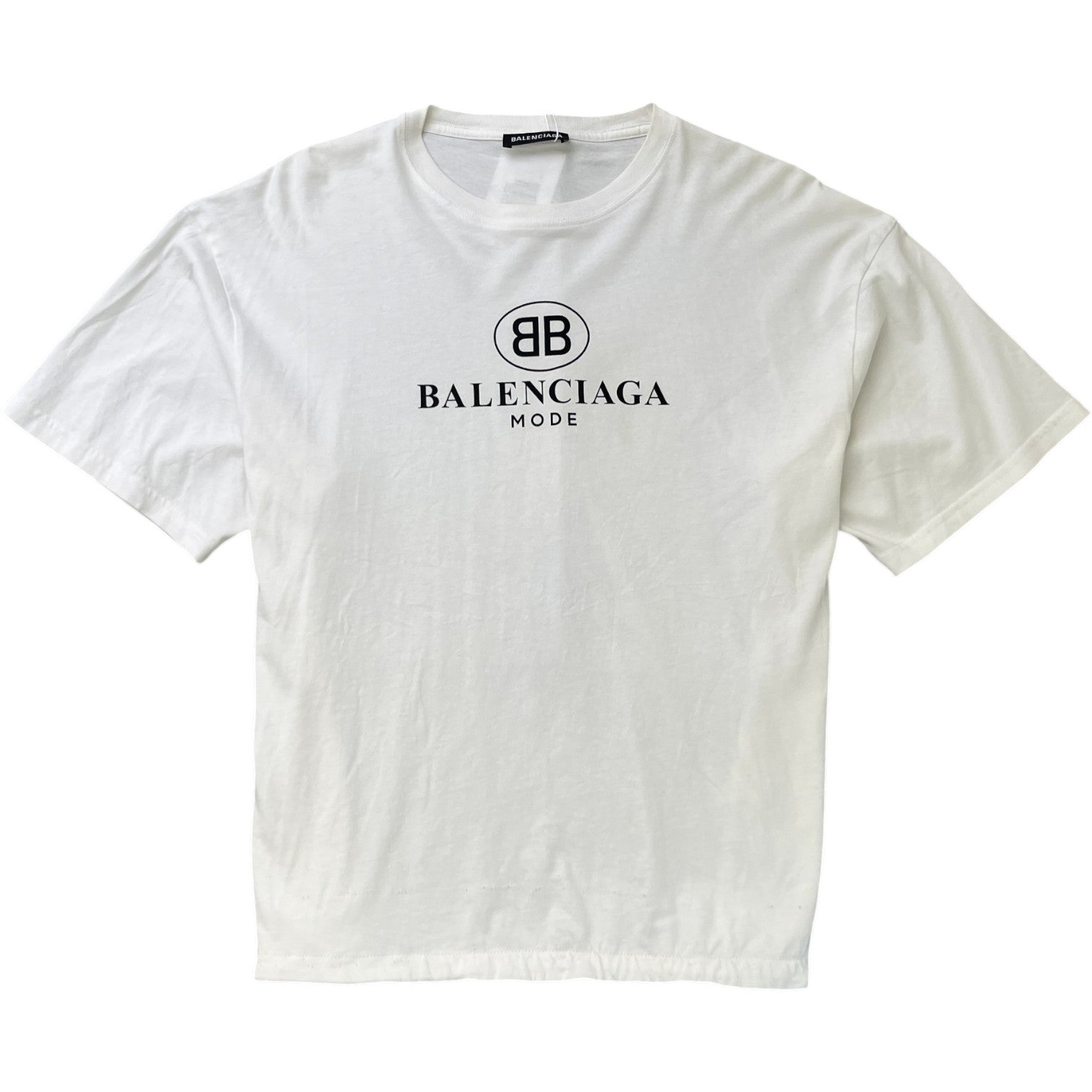 Men's Logo Print T-Shirt White Size S