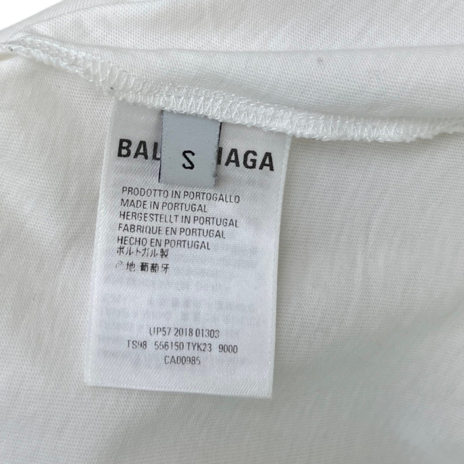 Men's Logo Print T-Shirt White Size S