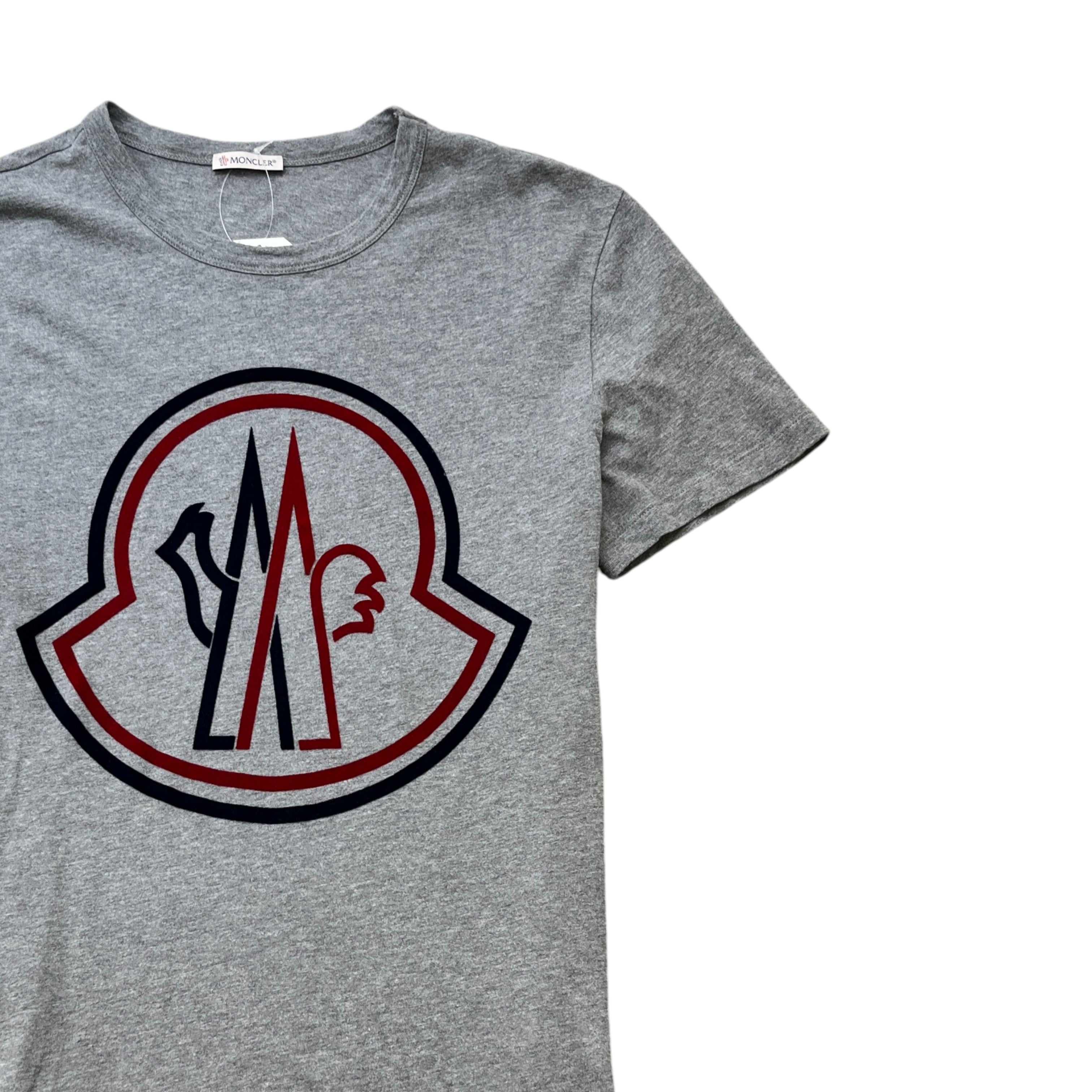 Men's Maglia Logo Print T-Shirt Grey Size M