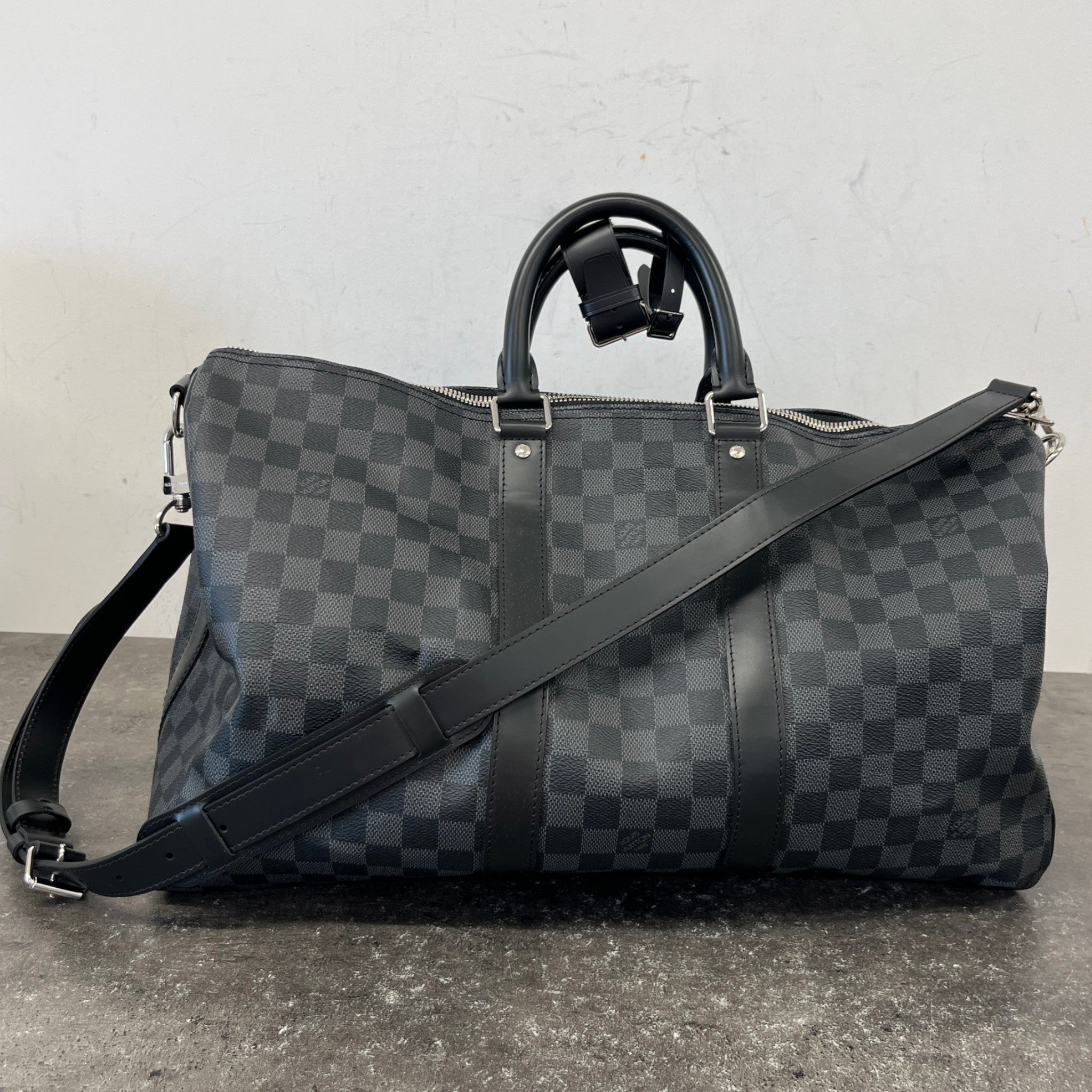 Men's Damier Graphite Keepall Bandoulière 45 Bag Navy