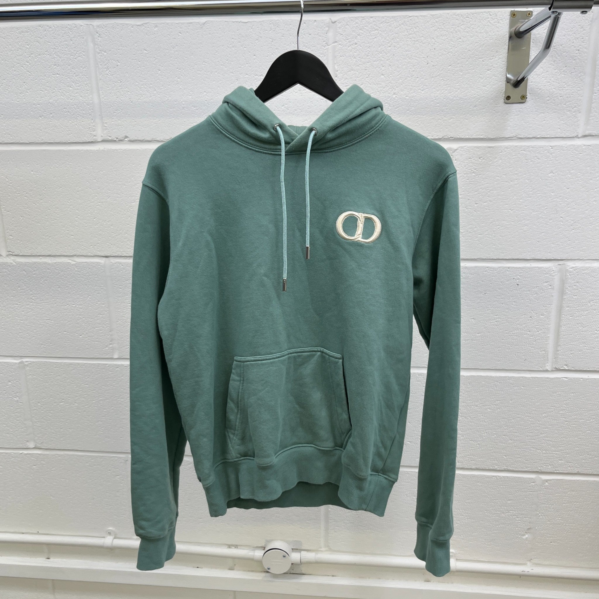 Men's Cd Icon Logo Hoodie Green Size XS