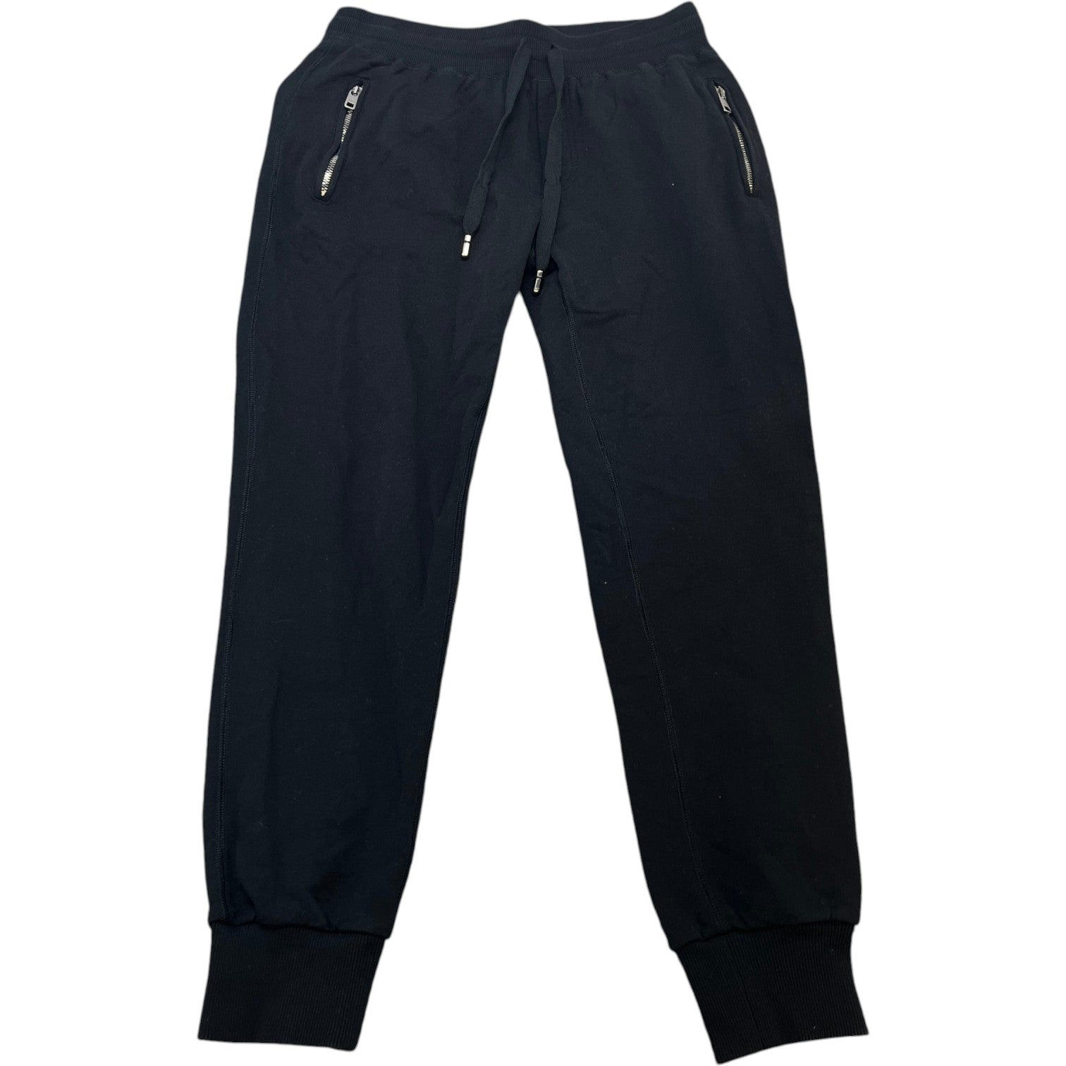 Men's Plaque Logo Joggers Black Size IT 50 / UK 34