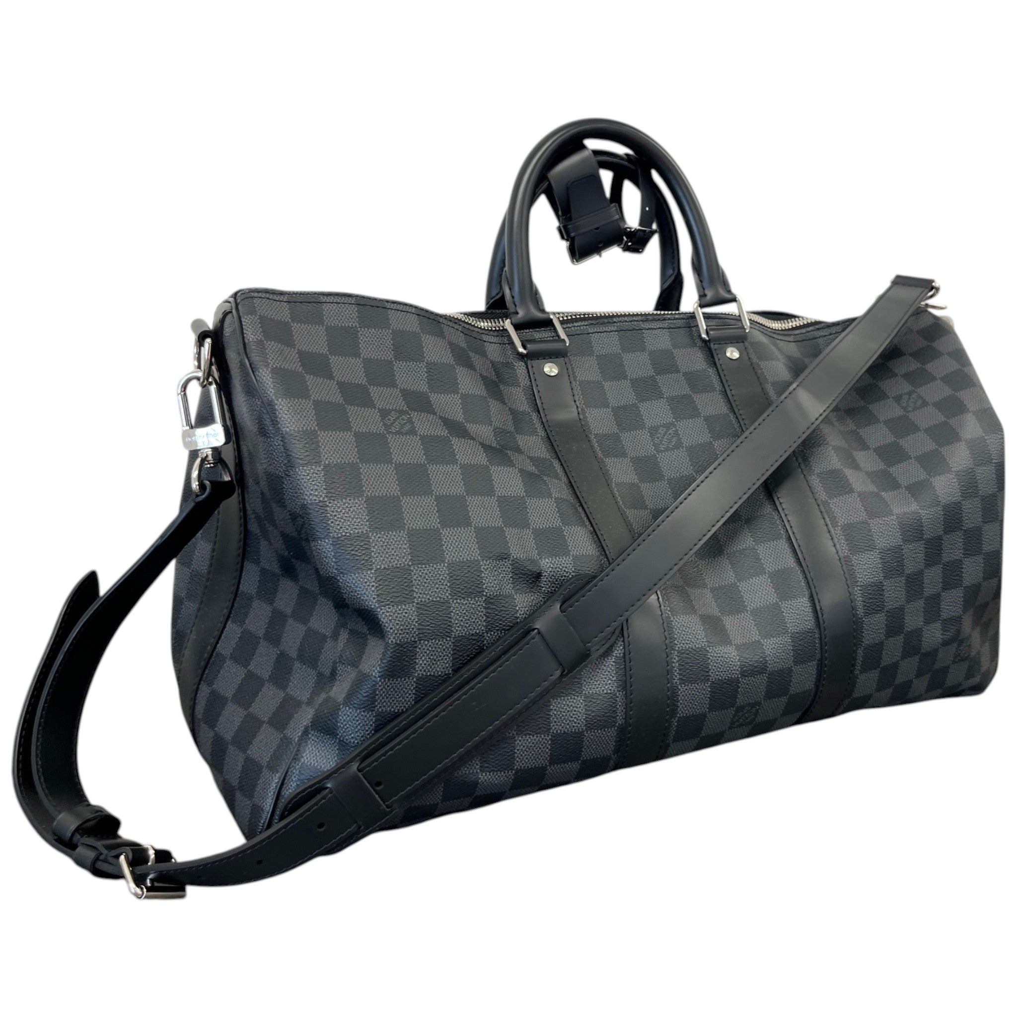 Men's Damier Graphite Keepall Bandoulière 45 Bag Navy