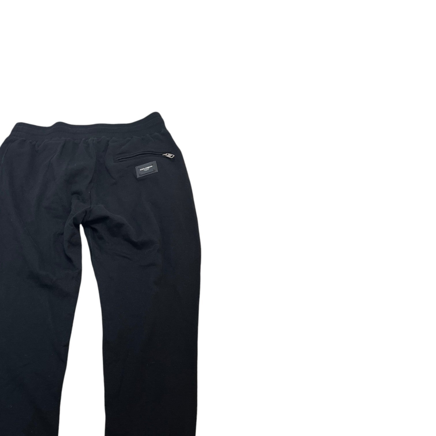 Men's Plaque Logo Joggers Black Size IT 50 / UK 34