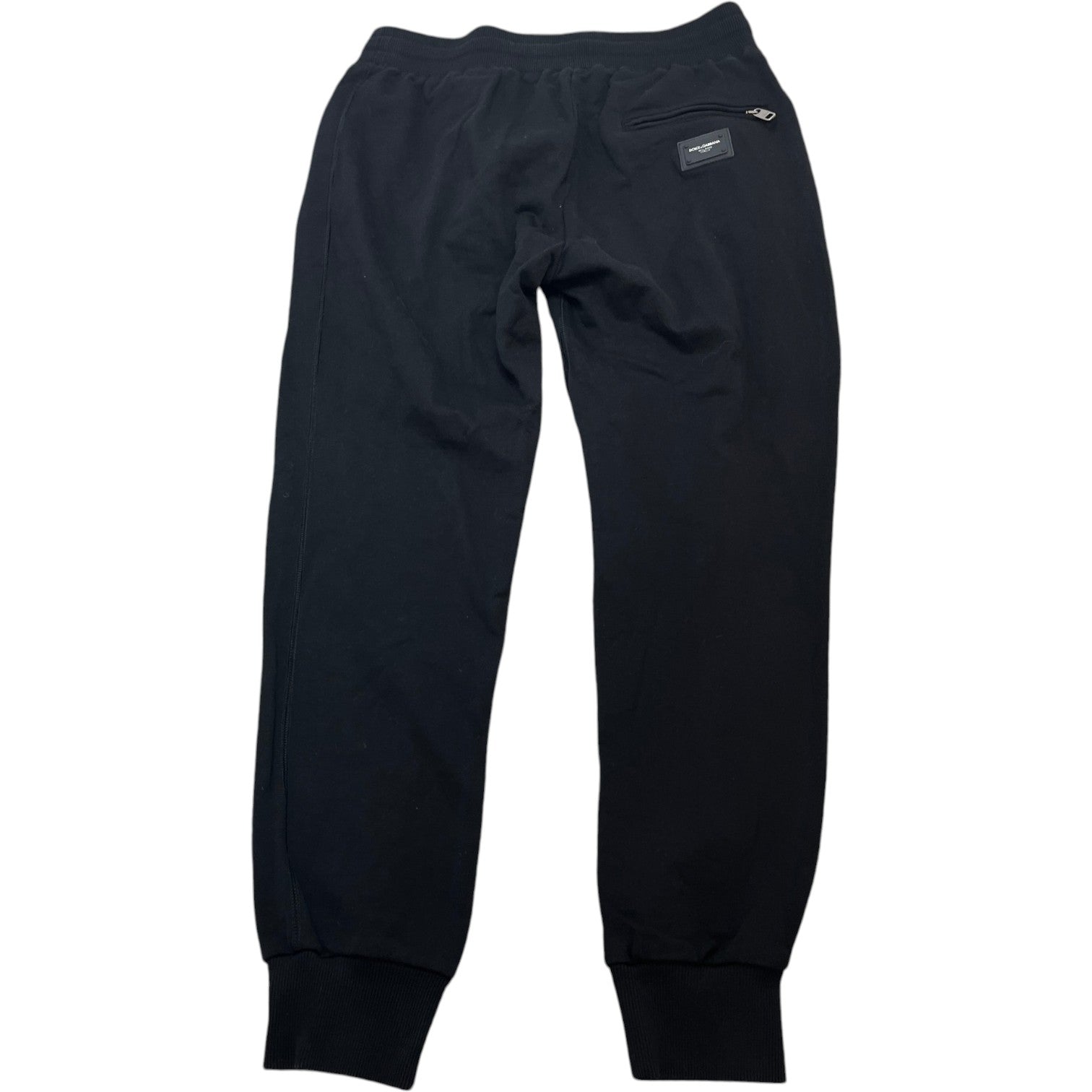 Men's Plaque Logo Joggers Black Size IT 50 / UK 34