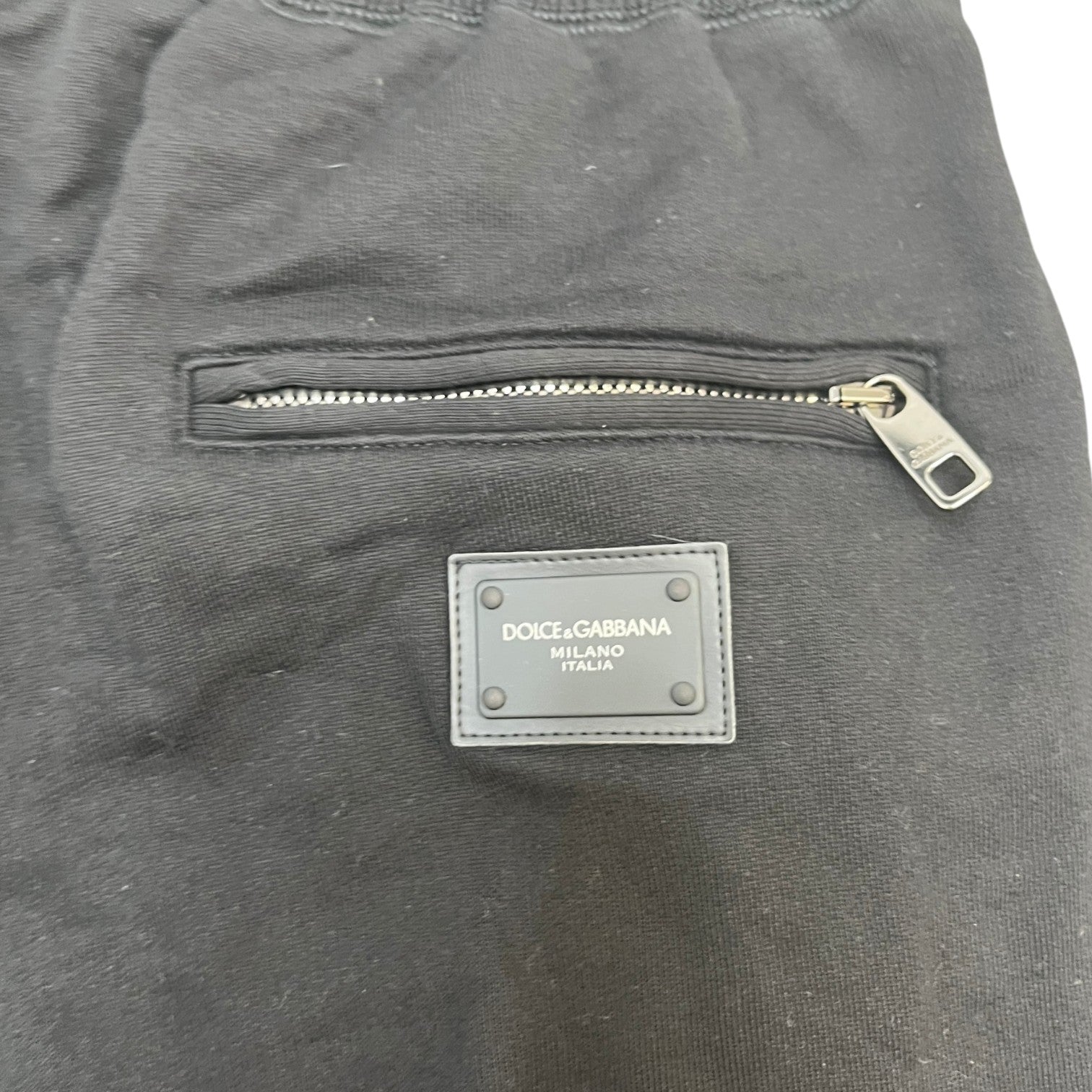 Men's Plaque Logo Joggers Black Size IT 50 / UK 34