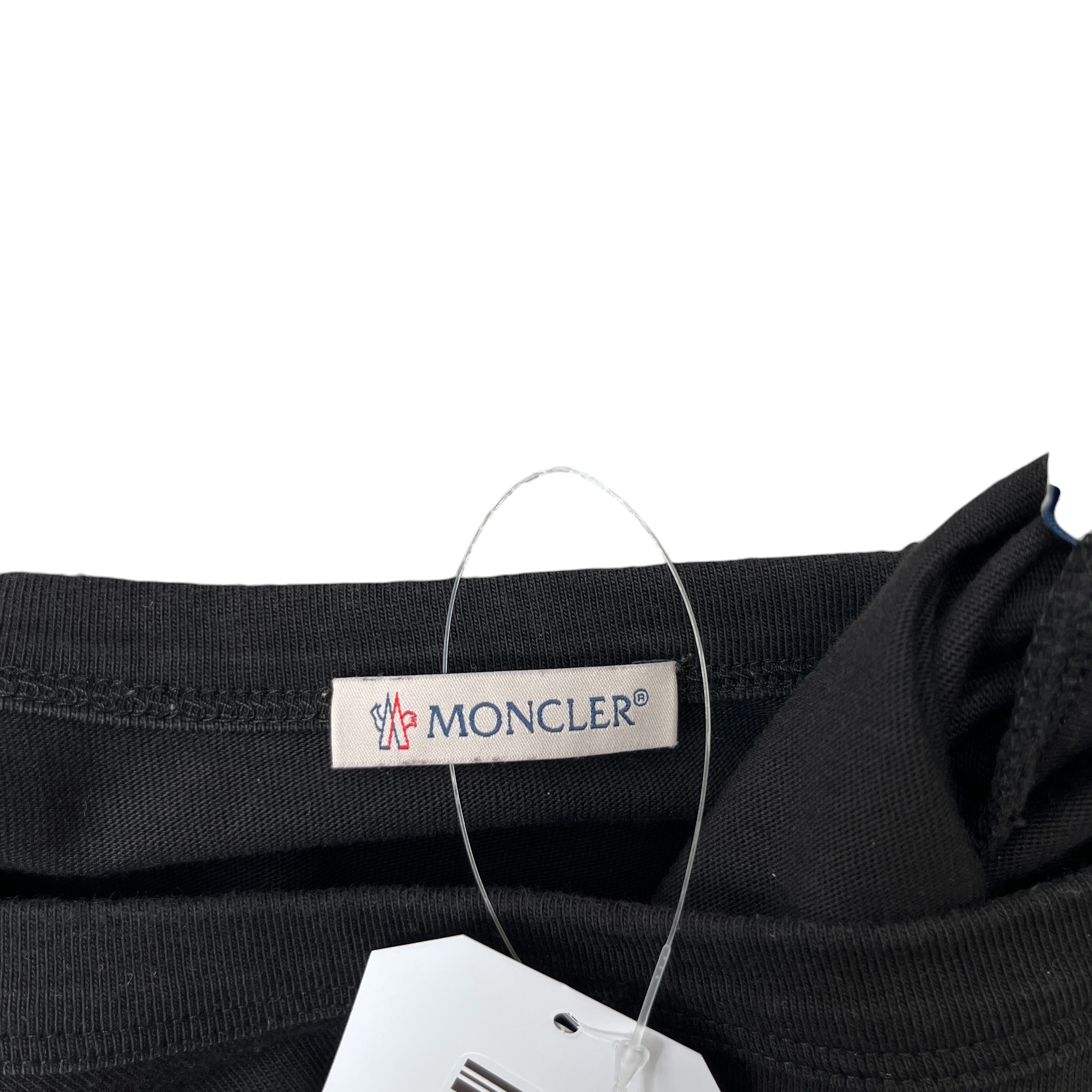 Men's Flocked Logo T-Shirt Black Size M