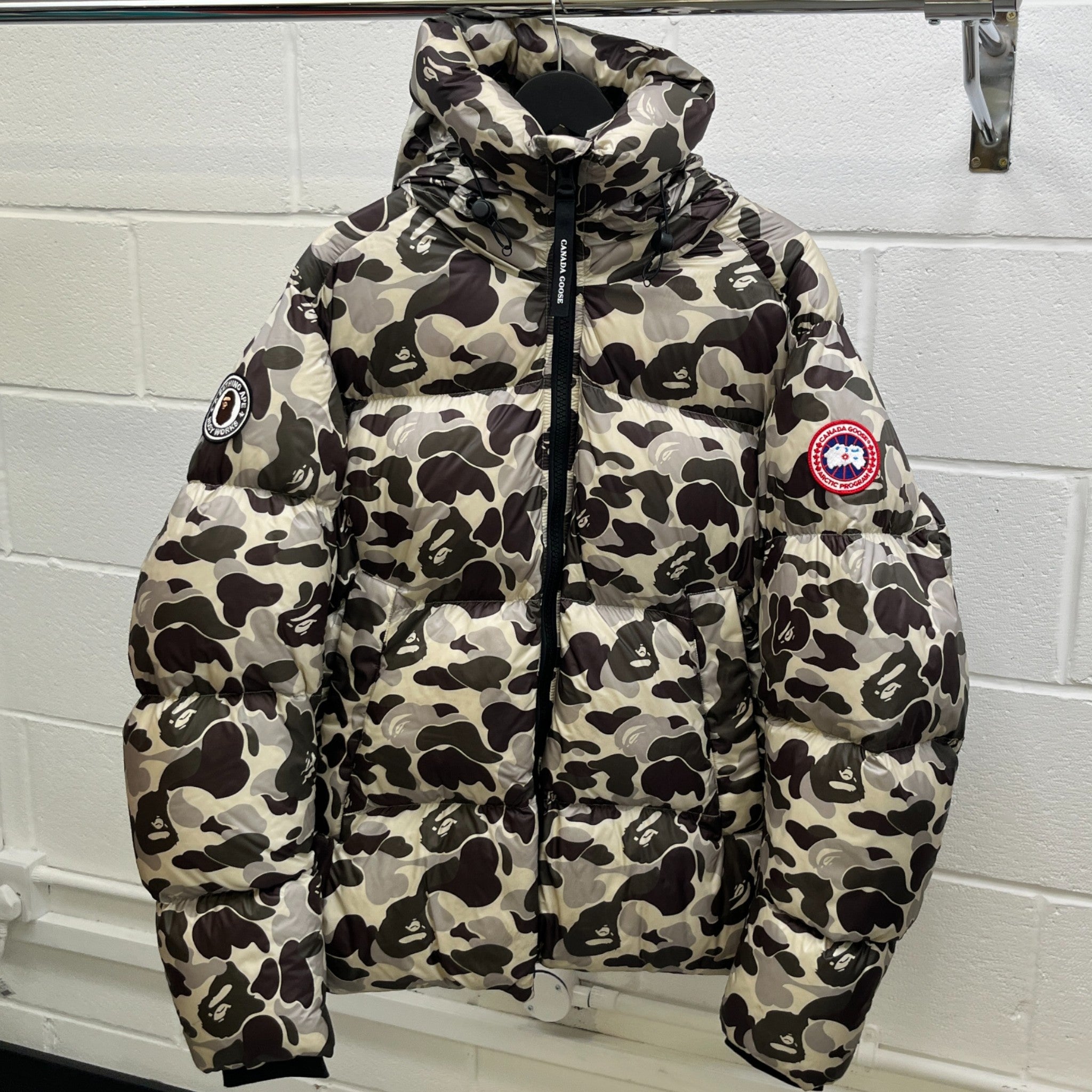 Men's Crofton Down Jacket Khaki Size XL