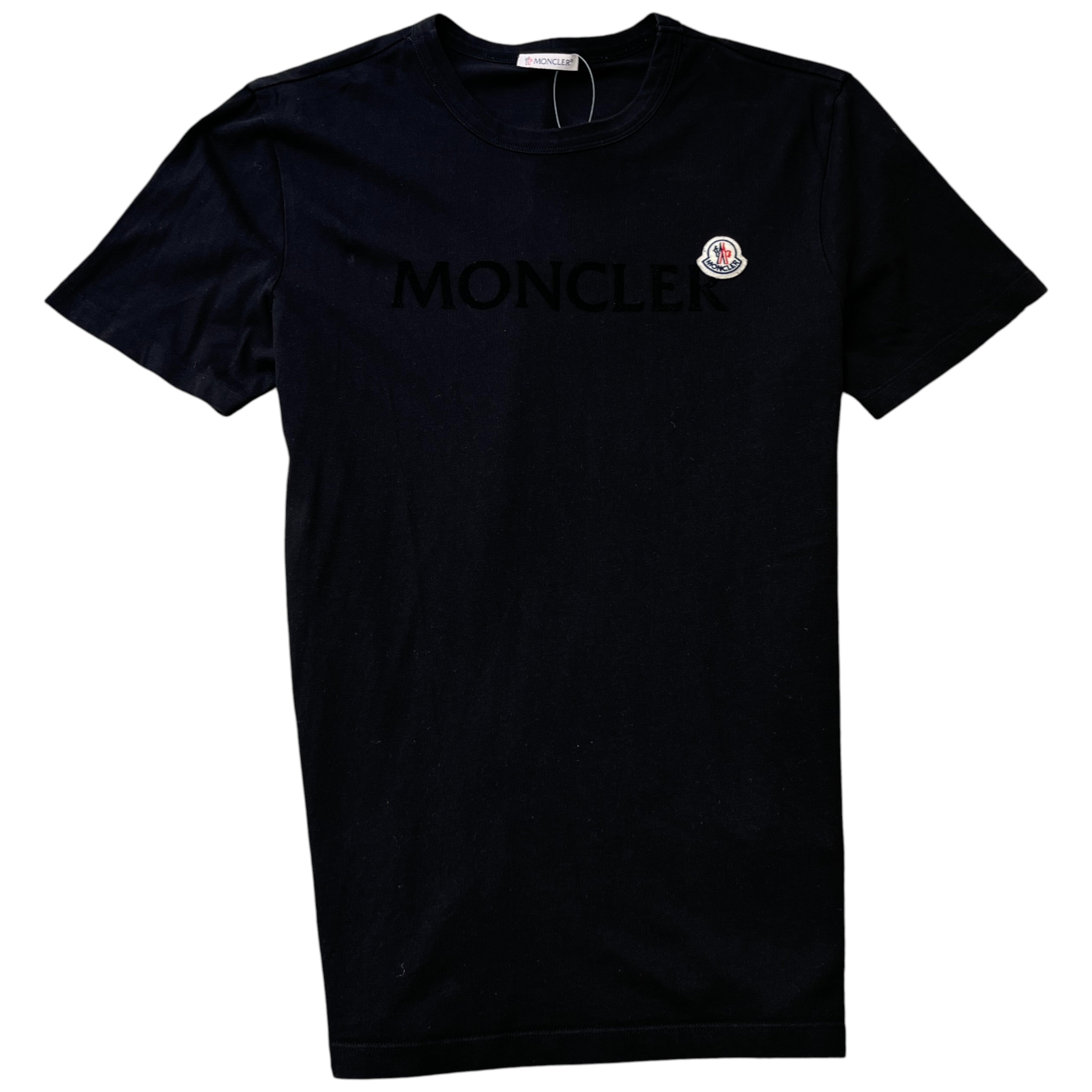 Men's Flocked Logo T-Shirt Black Size M