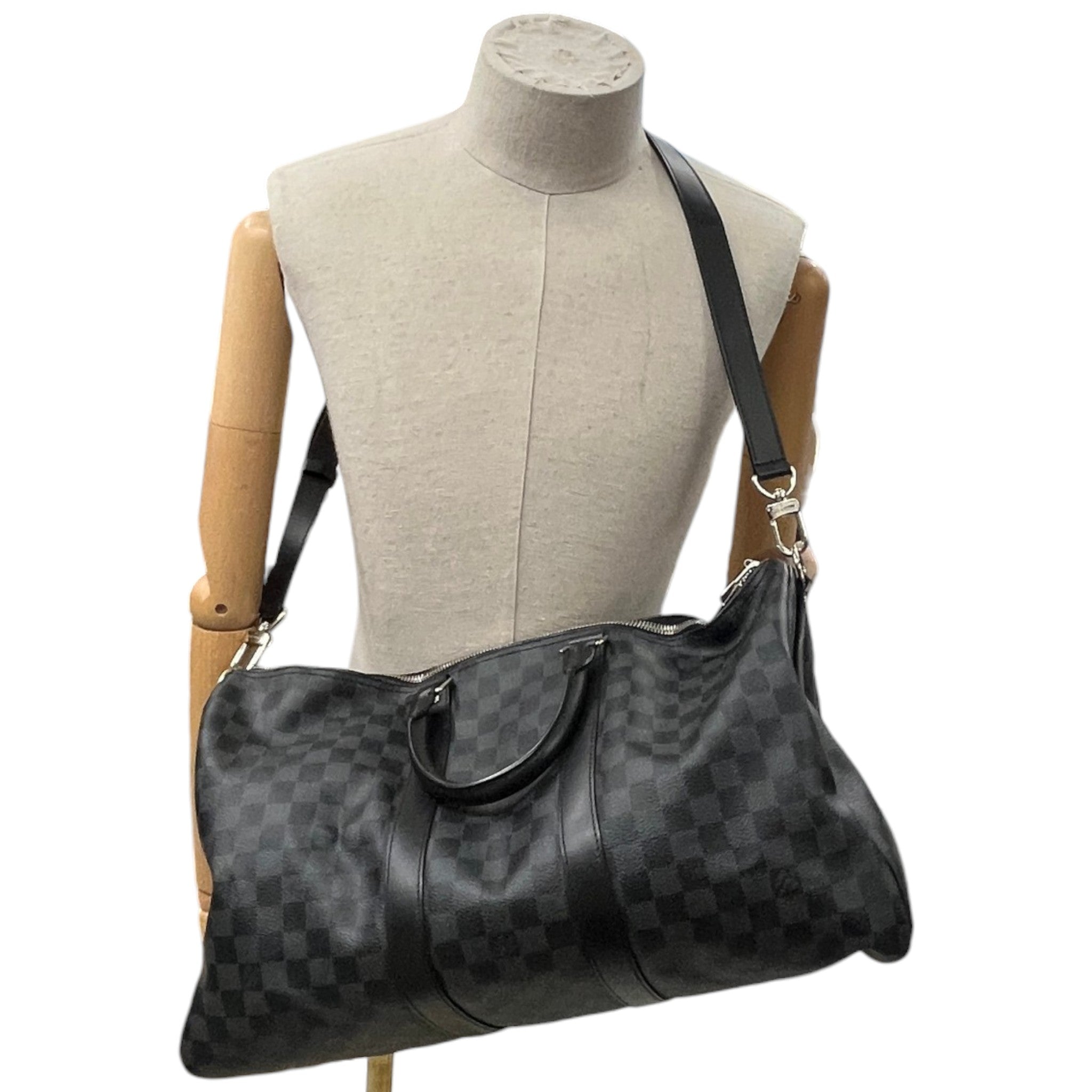 Men's Damier Graphite Keepall Bandoulière 45 Bag Navy