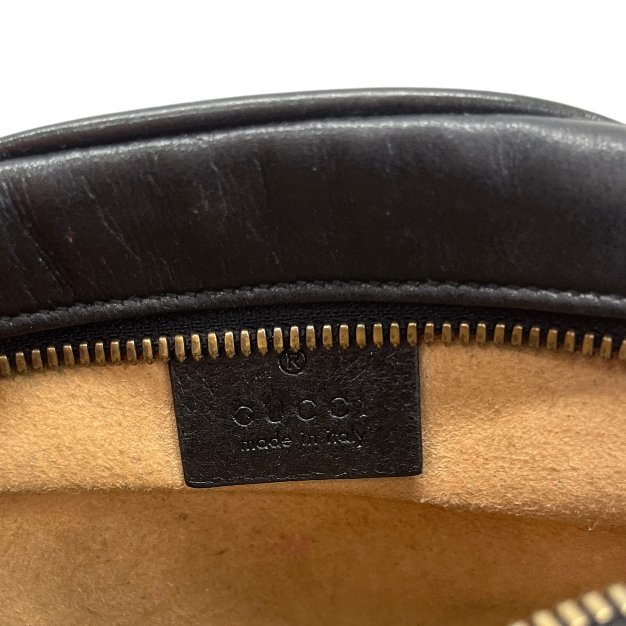 Women's Gg Marmont Round Bag Black