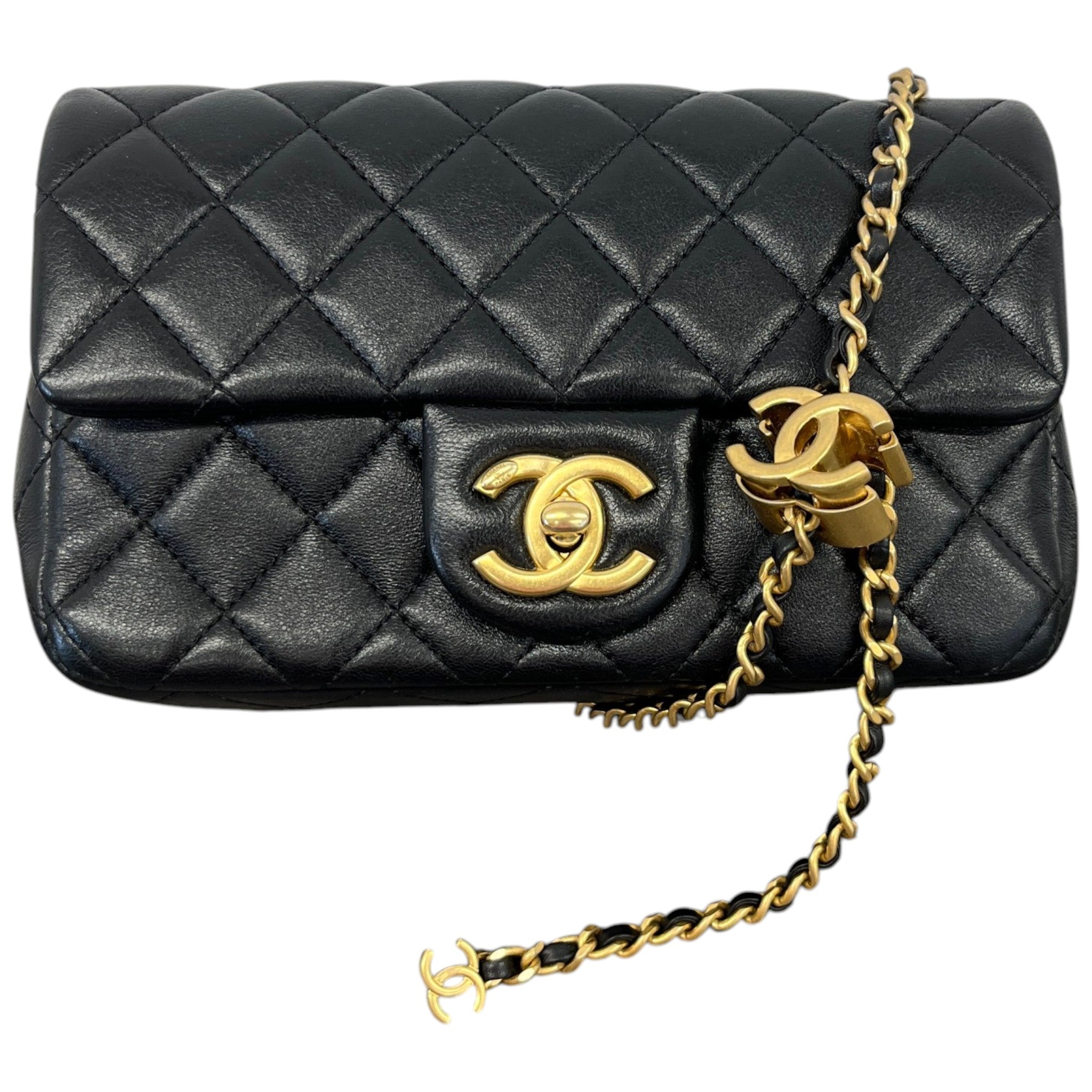 Women's Lambskin Mini Classic Bag Black