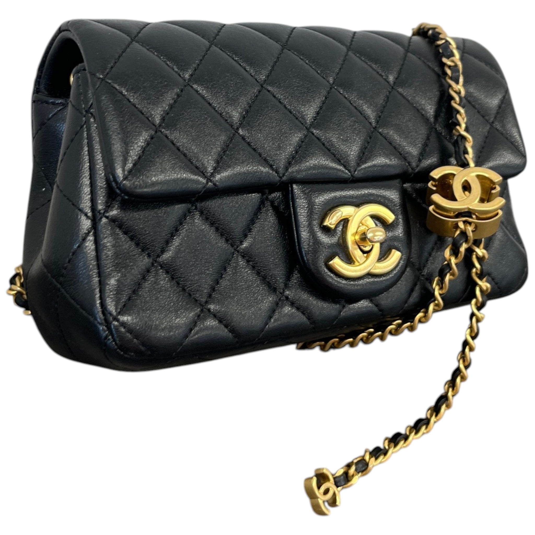 Women's Lambskin Mini Classic Bag Black