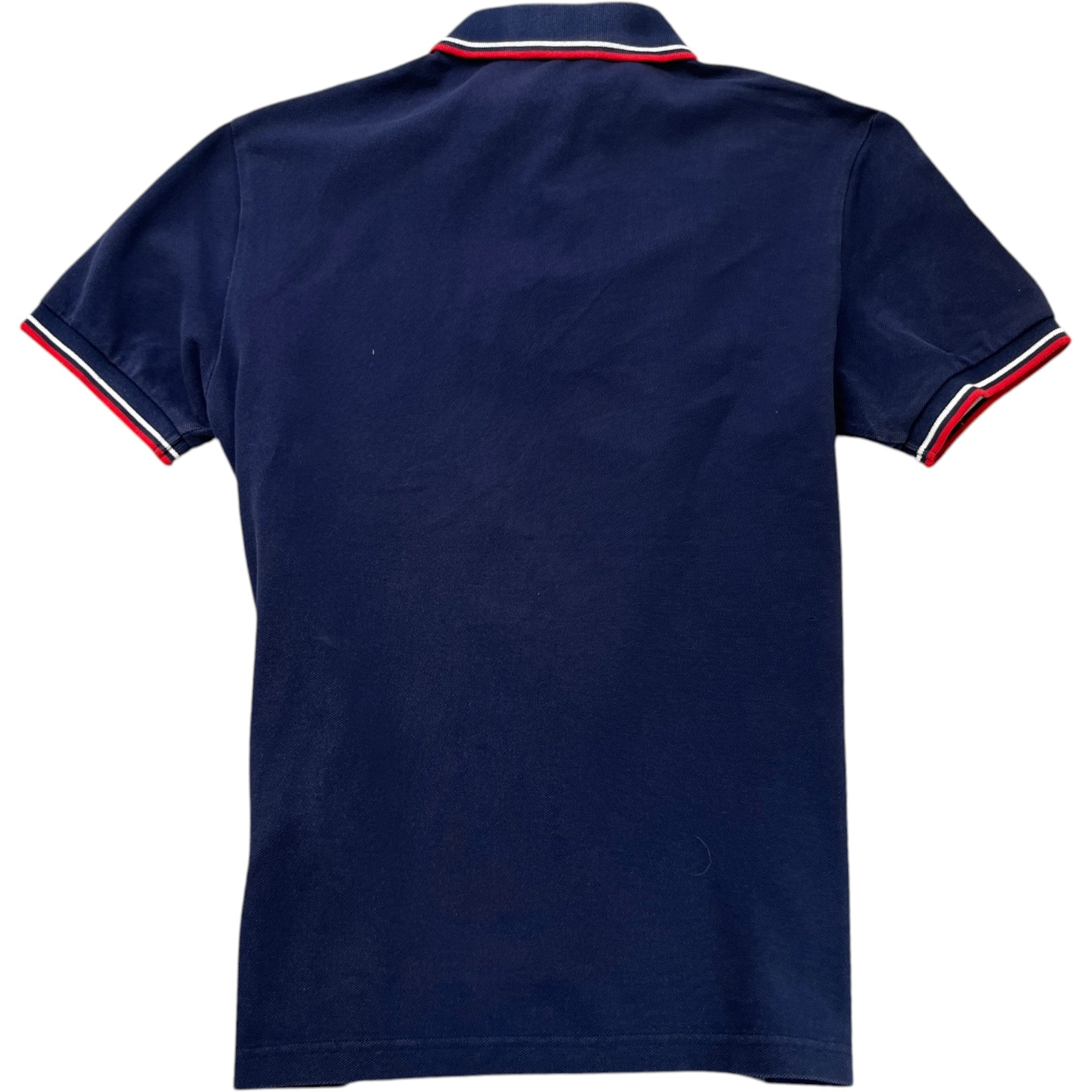 Men's Plaque Logo Polo Shirt Blue Size M