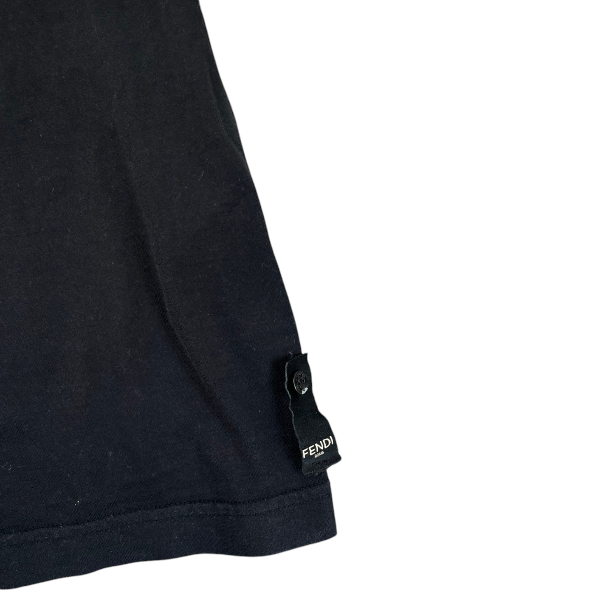 Men's Embellished Logo T-Shirt Black Size L