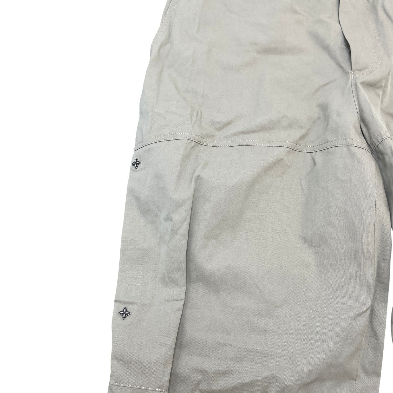 Men's Embossed Monogram Trousers Beige Size IT 52 / UK 36