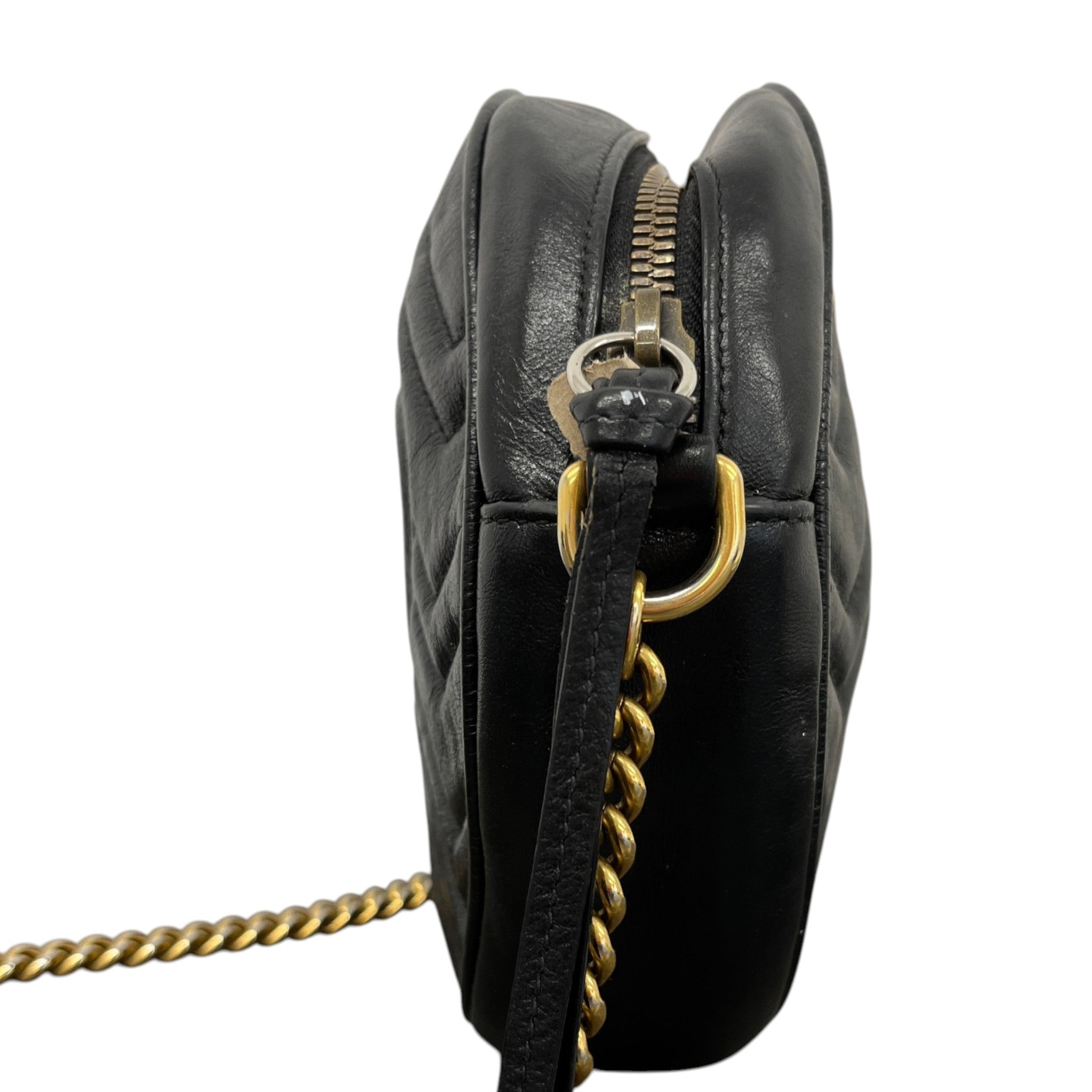 Women's Gg Marmont Round Bag Black