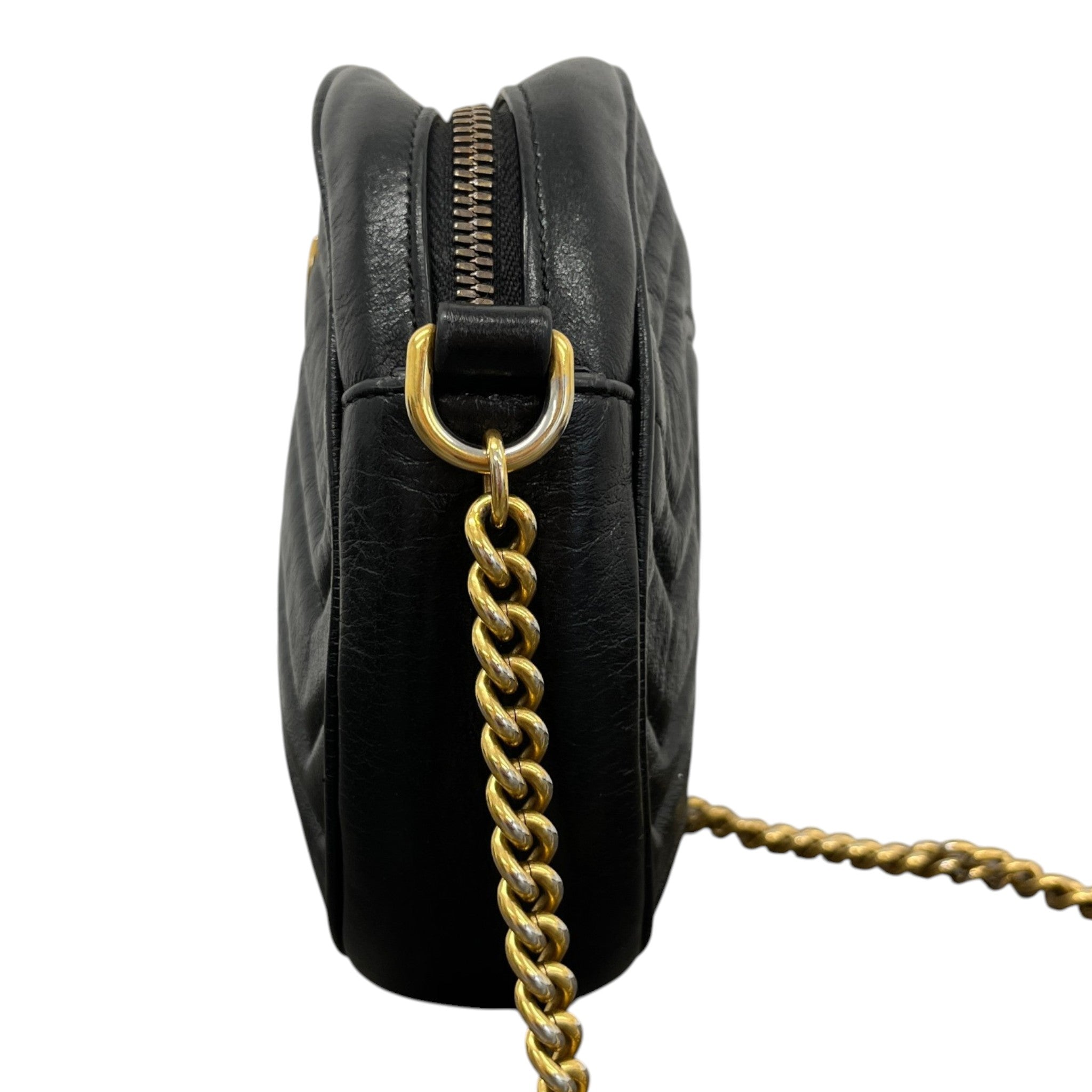 Women's Gg Marmont Round Bag Black