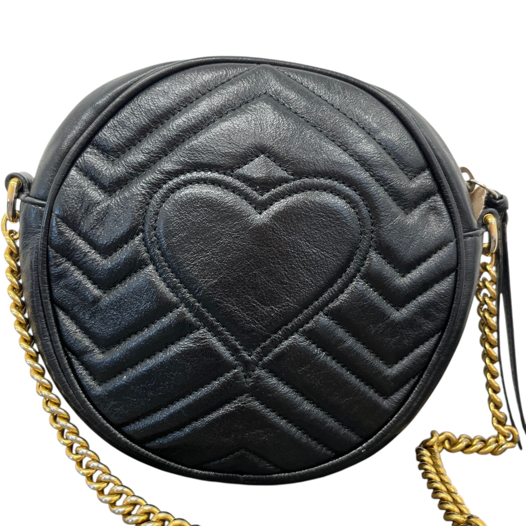 Women's Gg Marmont Round Bag Black