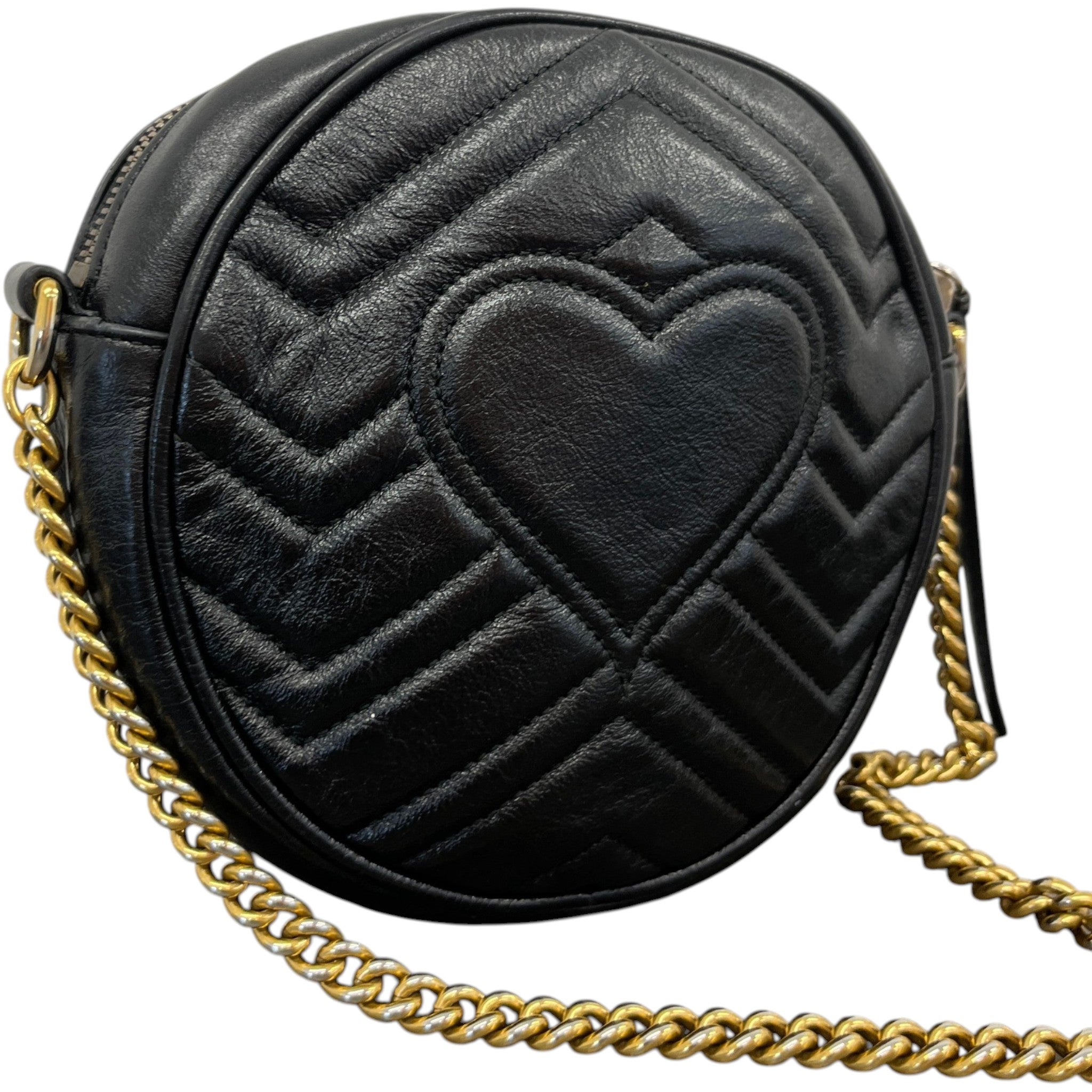 Women's Gg Marmont Round Bag Black