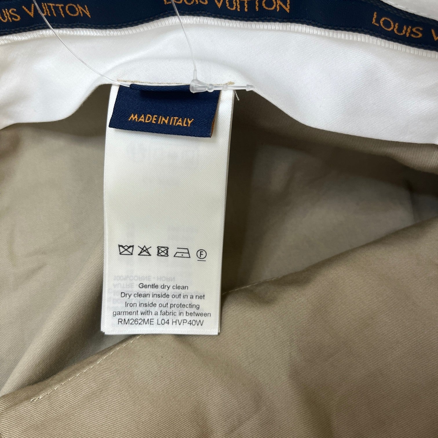 Men's Embossed Monogram Trousers Beige Size IT 52 / UK 36