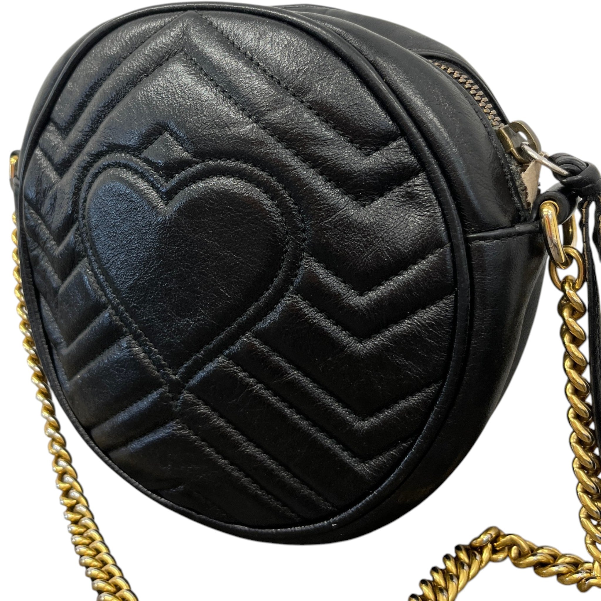 Women's Gg Marmont Round Bag Black