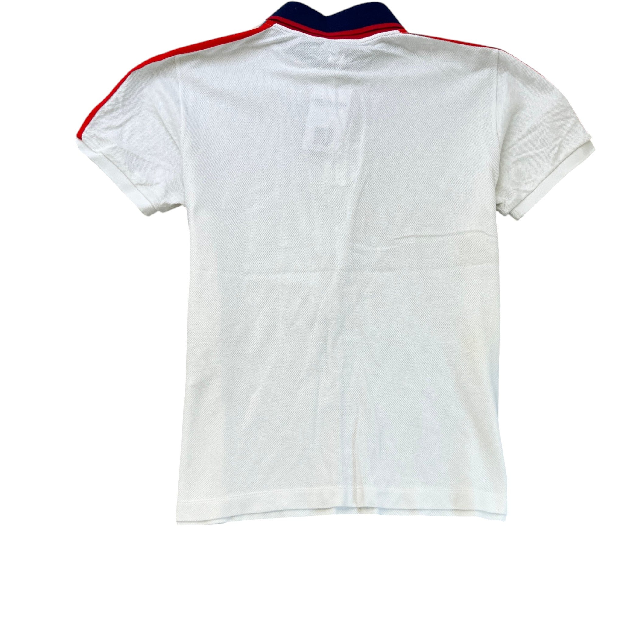 Men's Tape Logo Polo Shirt White Size M
