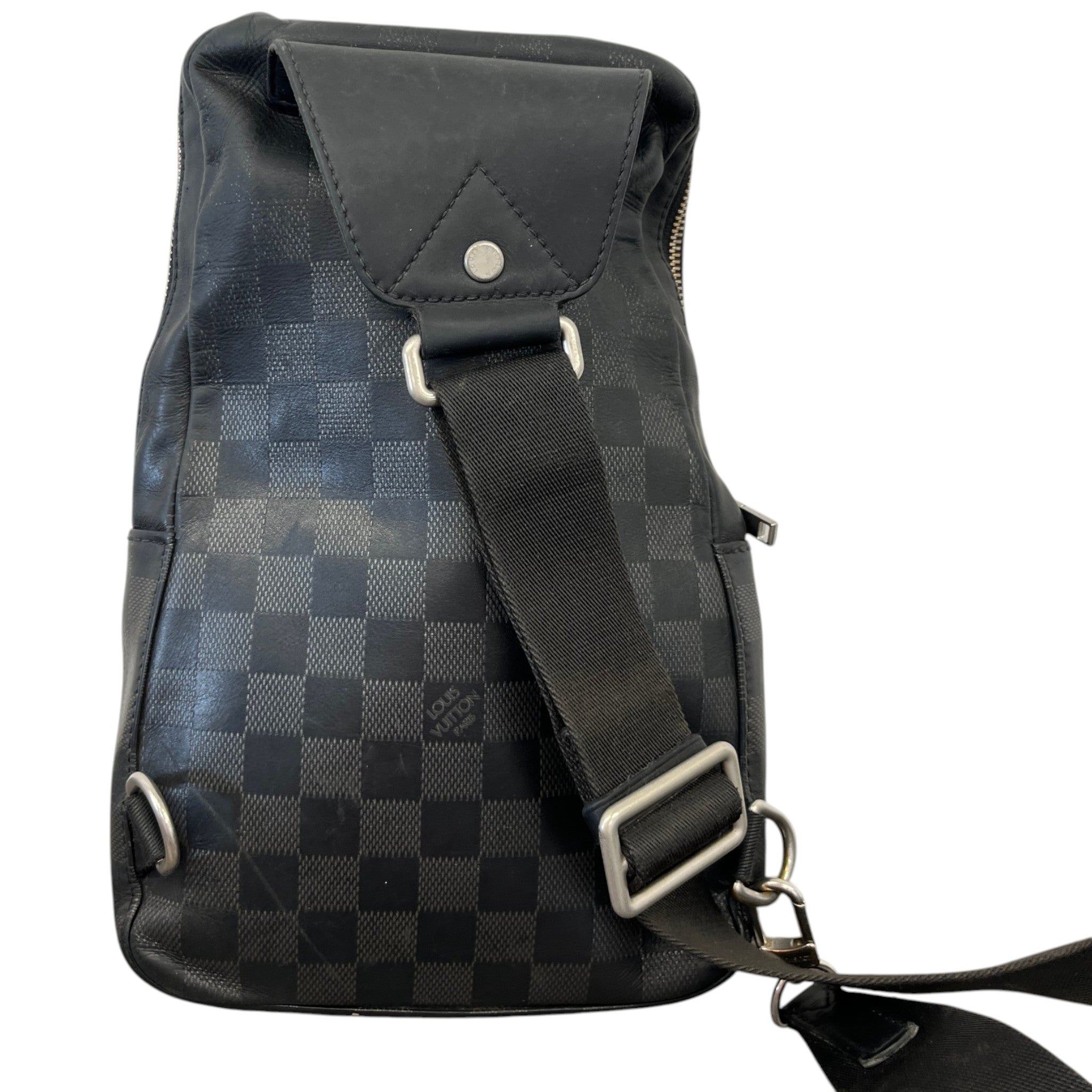 Men's Damier Graphite Avenue Sling Bag Black