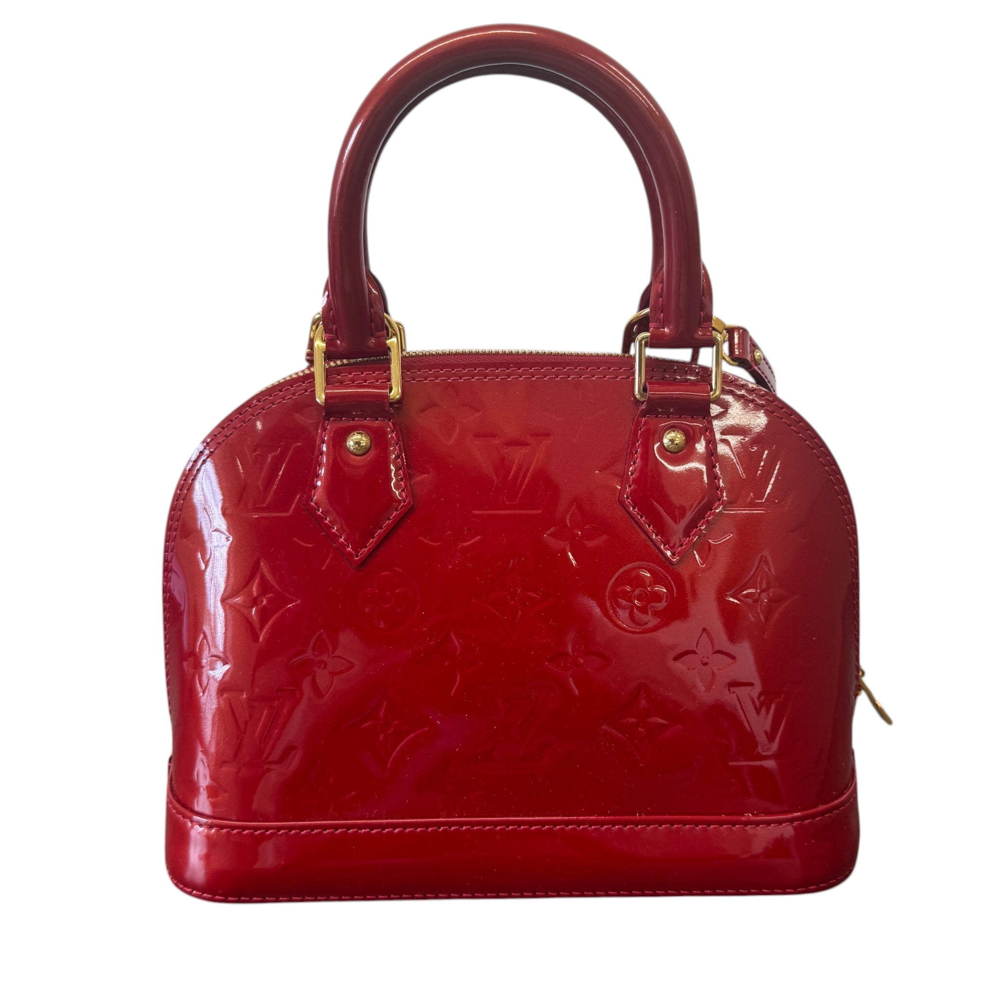 Women's Monogram Vernis Alma Bb Handbag Red