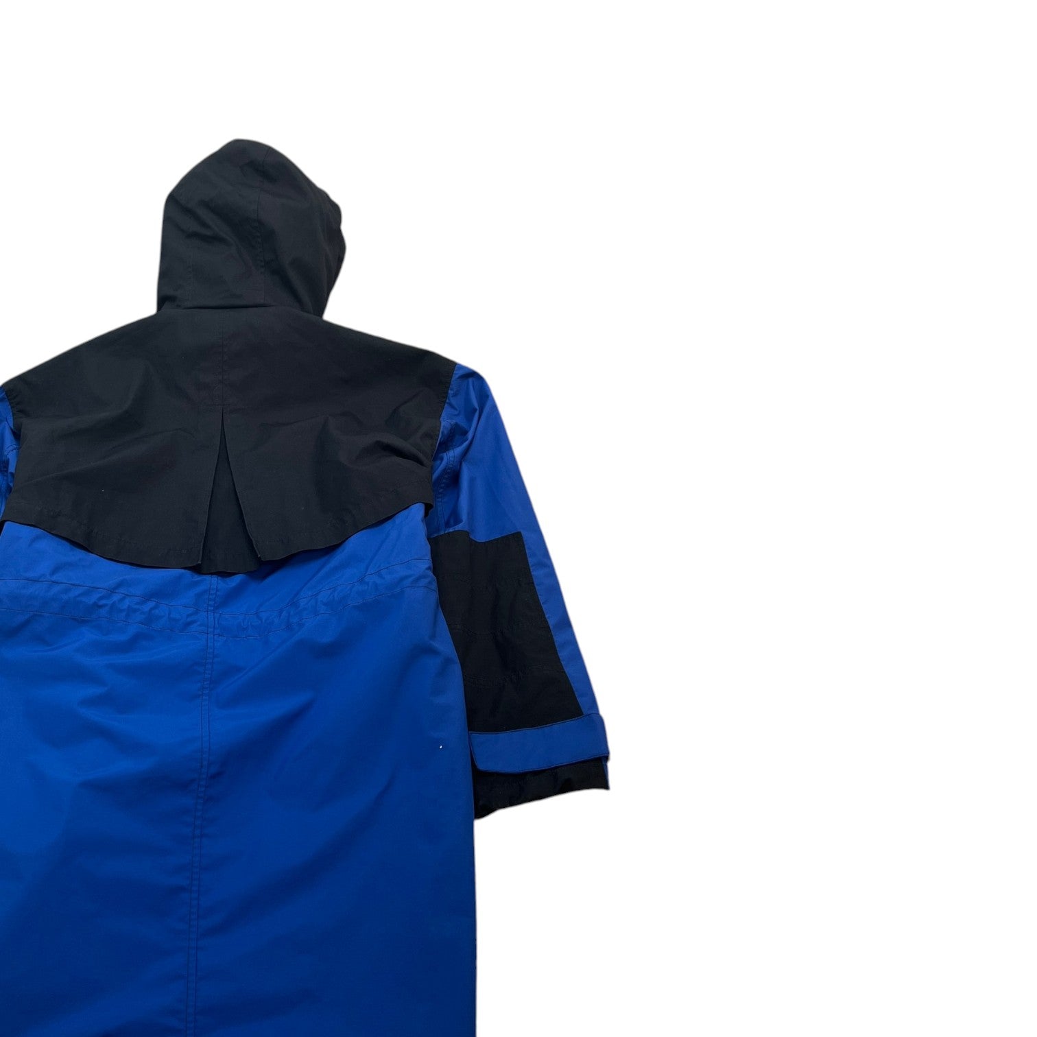 Men's Logo Print Track Down Jacket Blue Size S