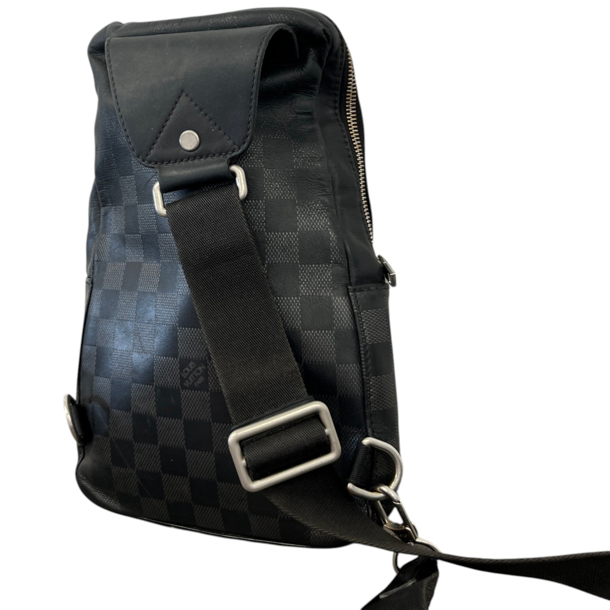 Men's Damier Graphite Avenue Sling Bag Black