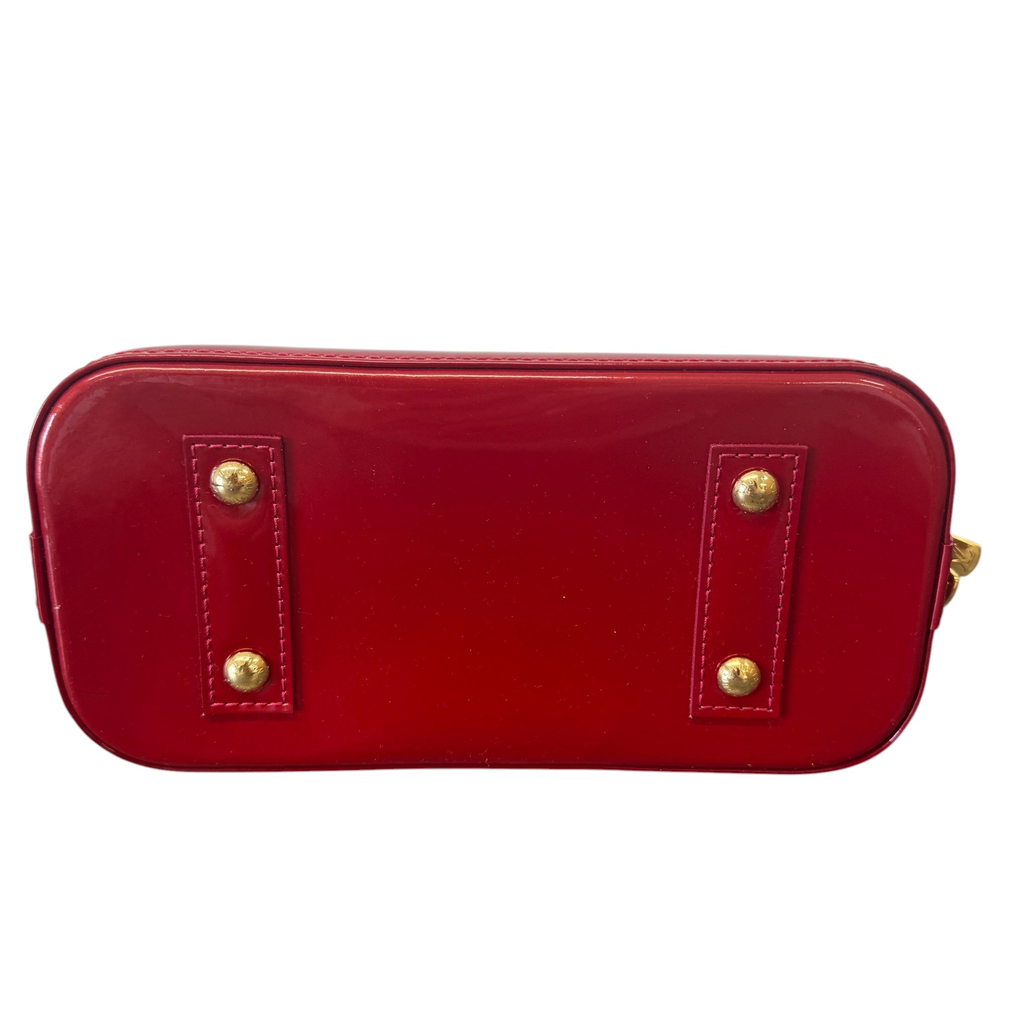 Women's Monogram Vernis Alma Bb Handbag Red