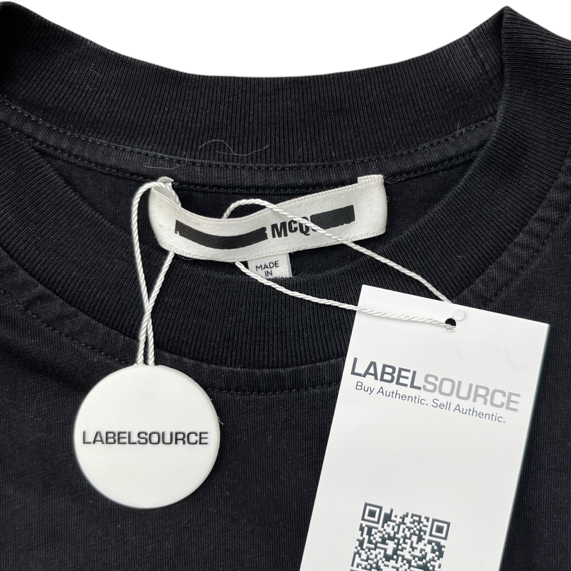 Men's Mcq Logo T-Shirt Black Size XXS