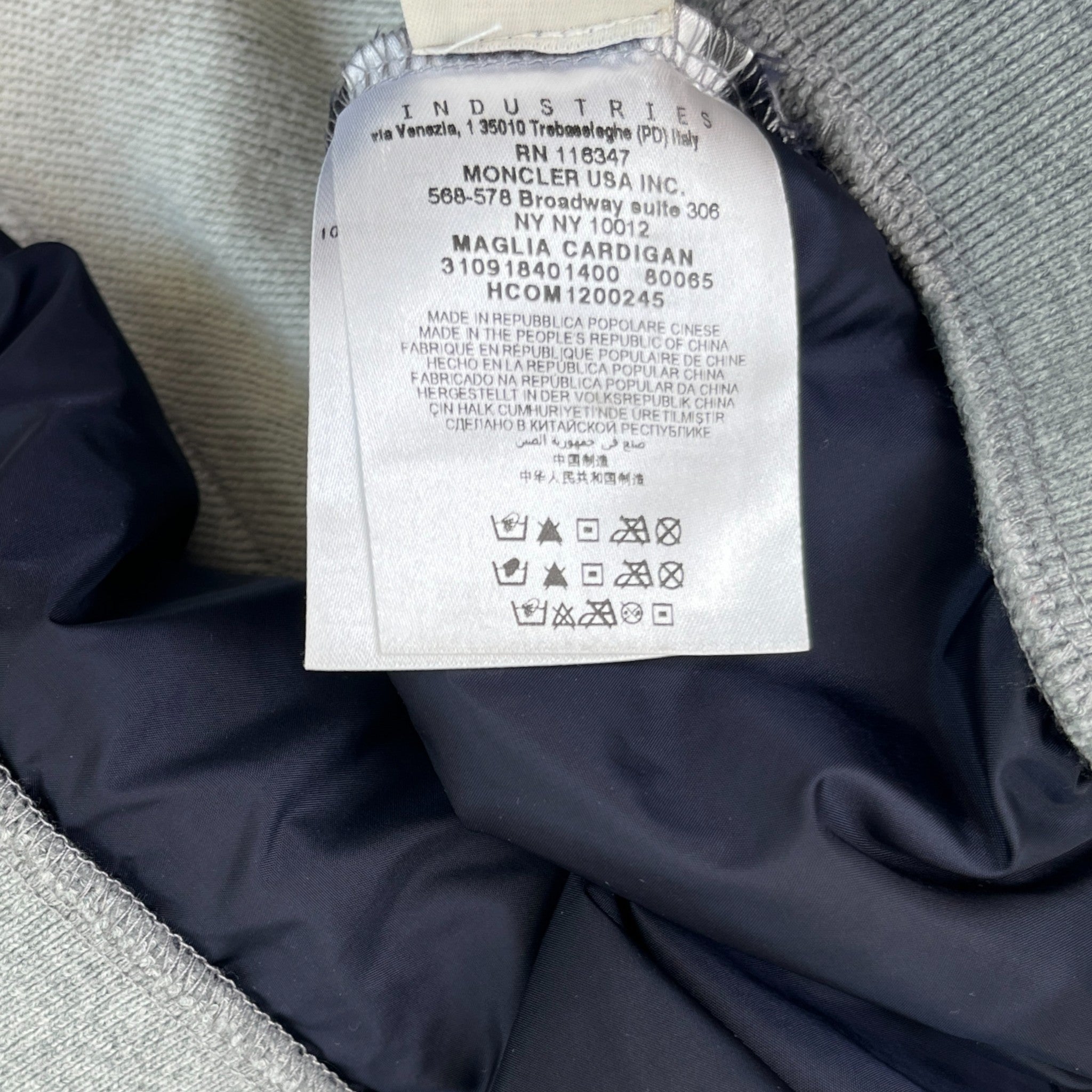 Men's Maglia Jacket Grey Size XL