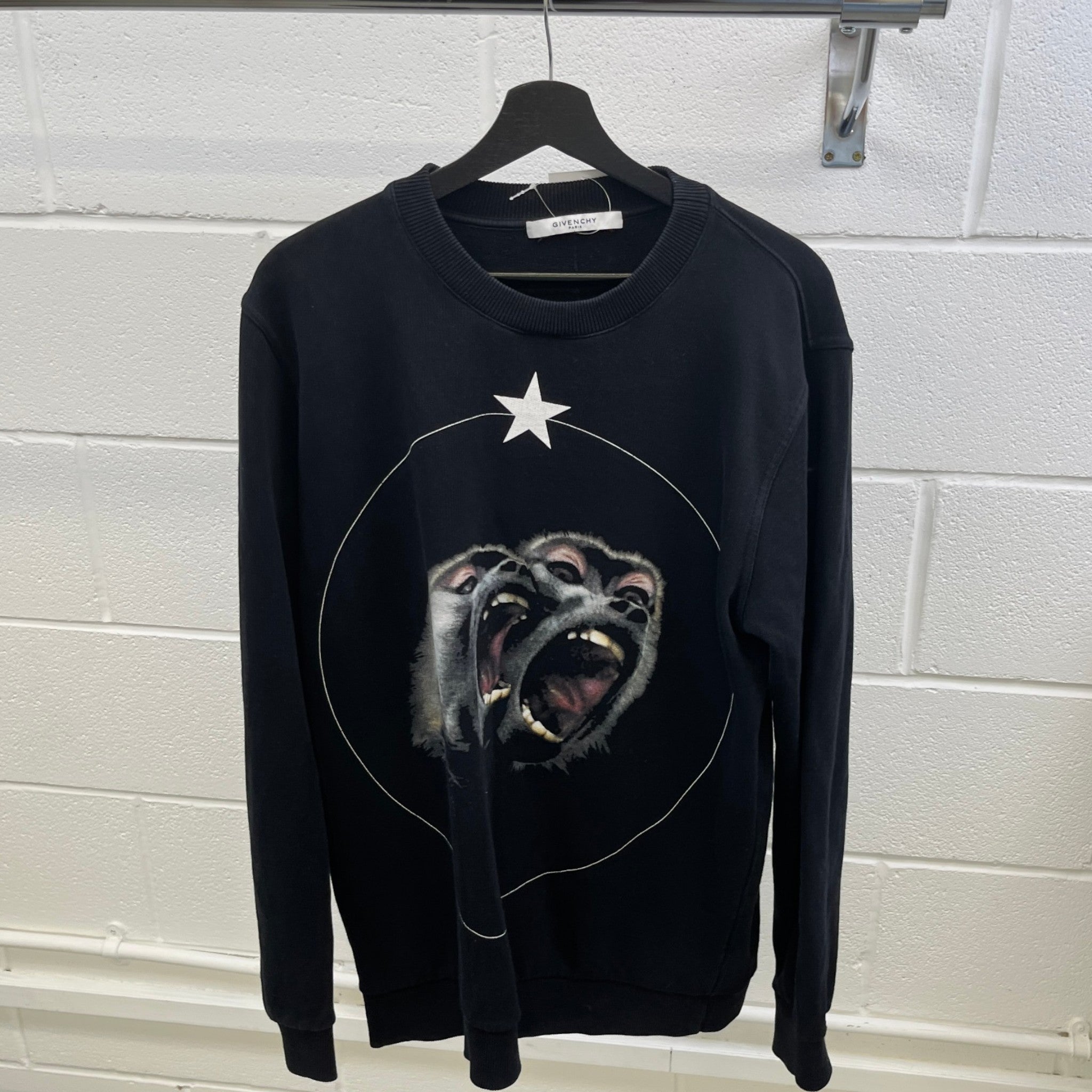 Men's Monkey Brothers Sweatshirt Black Size S
