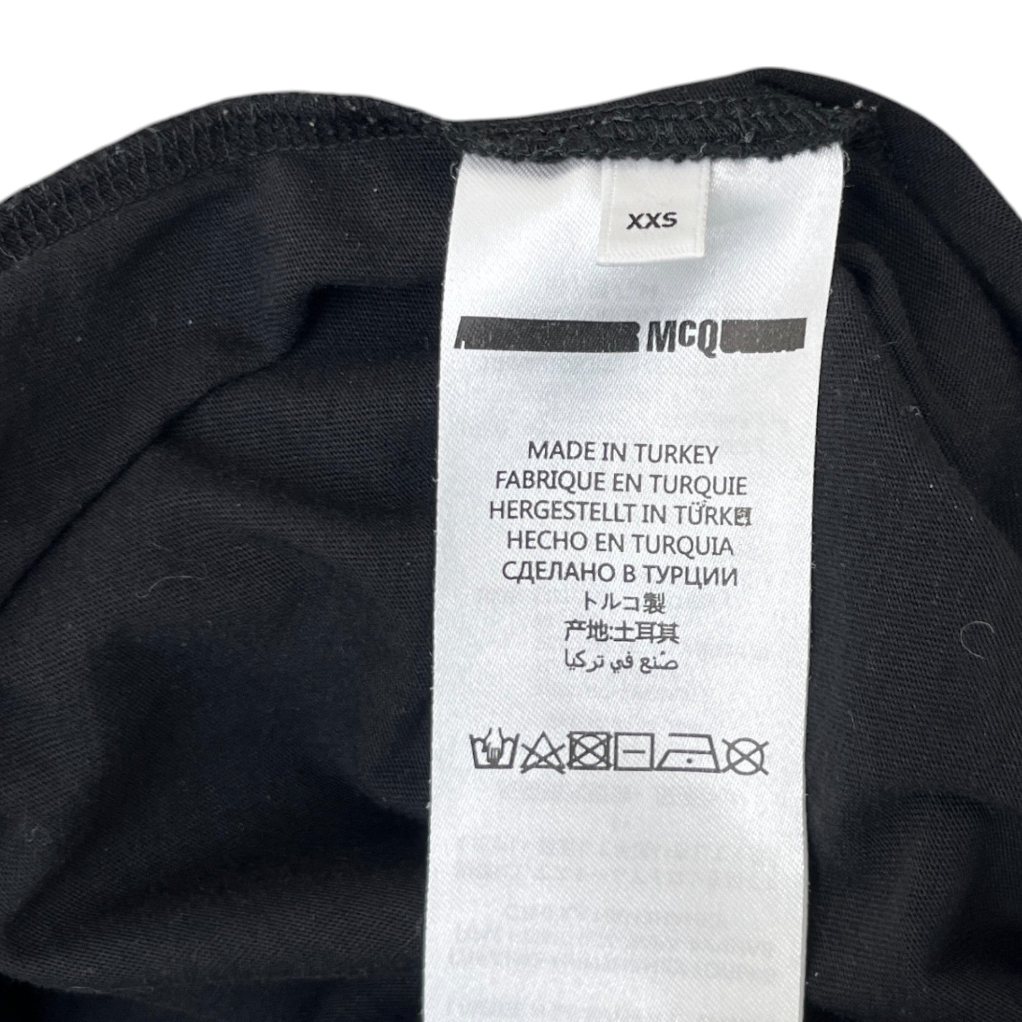 Men's Mcq Logo T-Shirt Black Size XXS