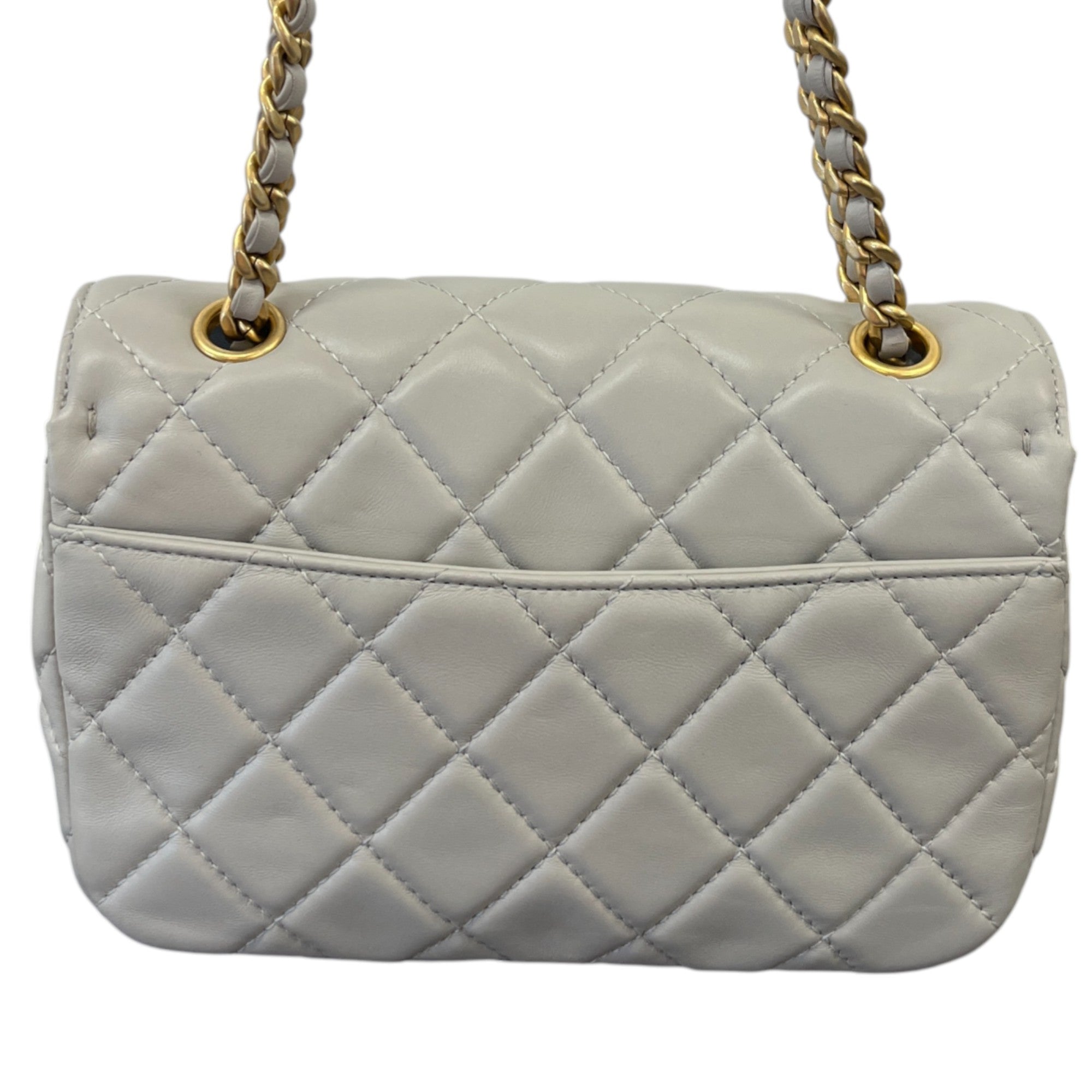 Women's Cc Lambskin Quilted Bag Grey