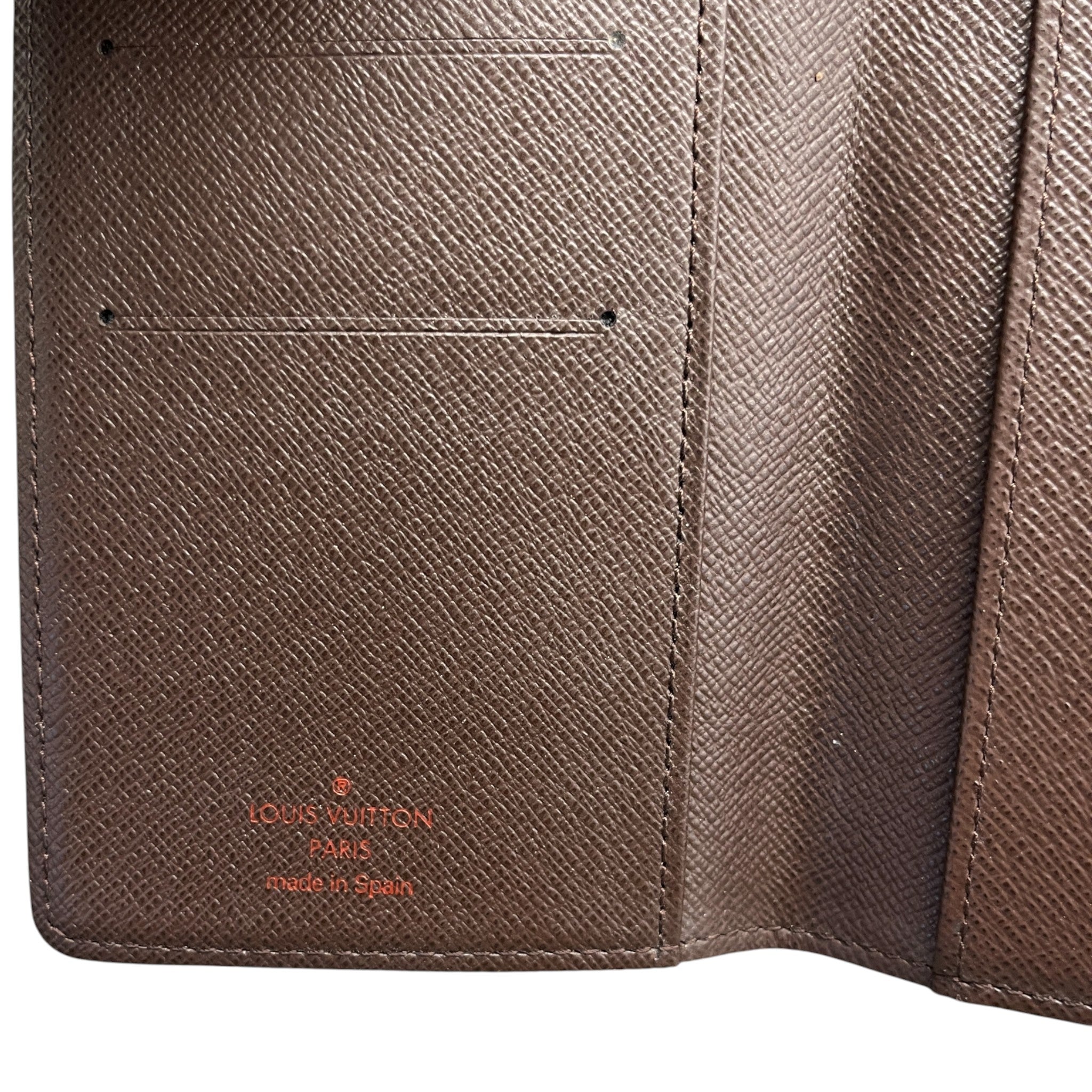 Men's Damier Ebene Brazza Wallet Wallet Brown