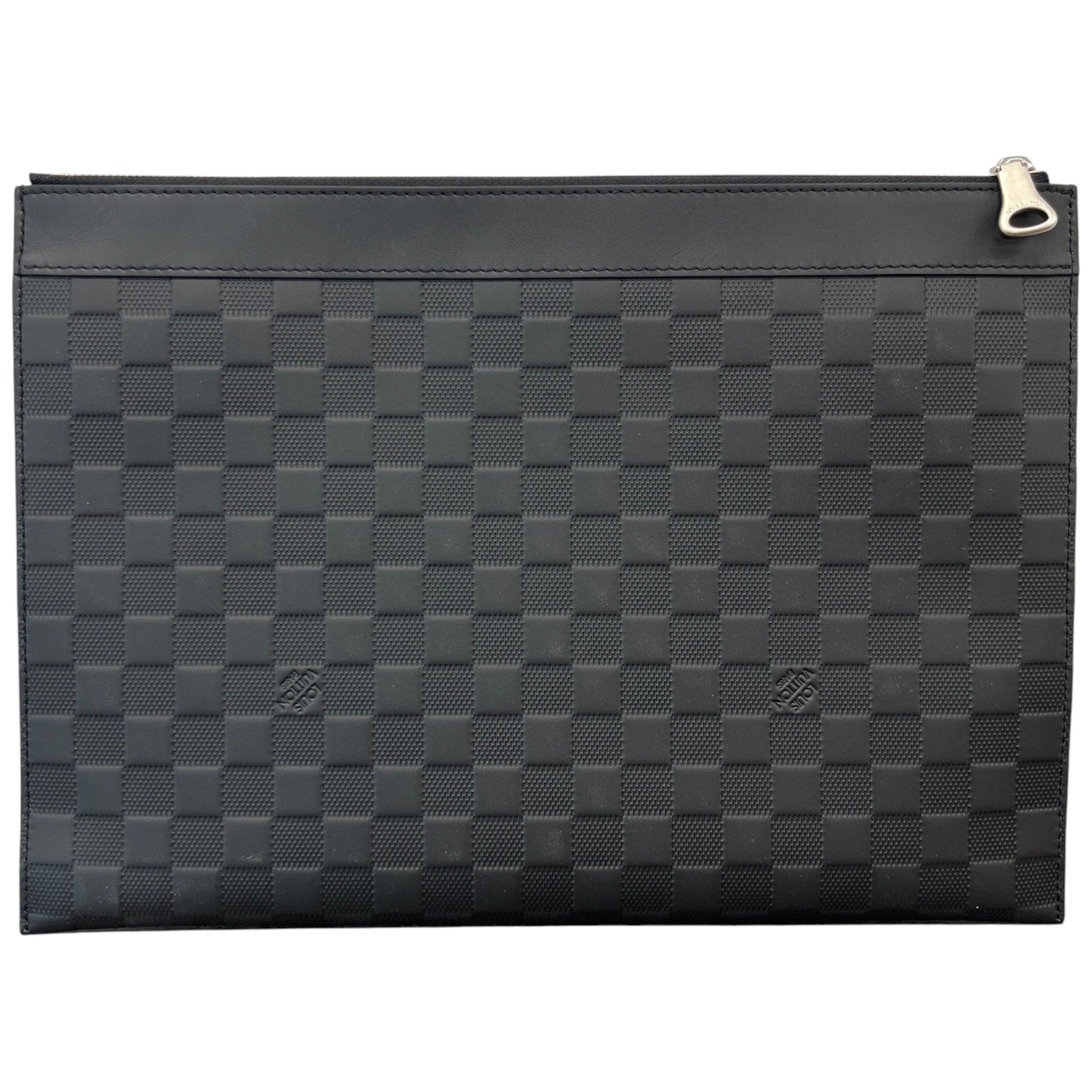 Men's Damier Discovery Pochette Pouch Black