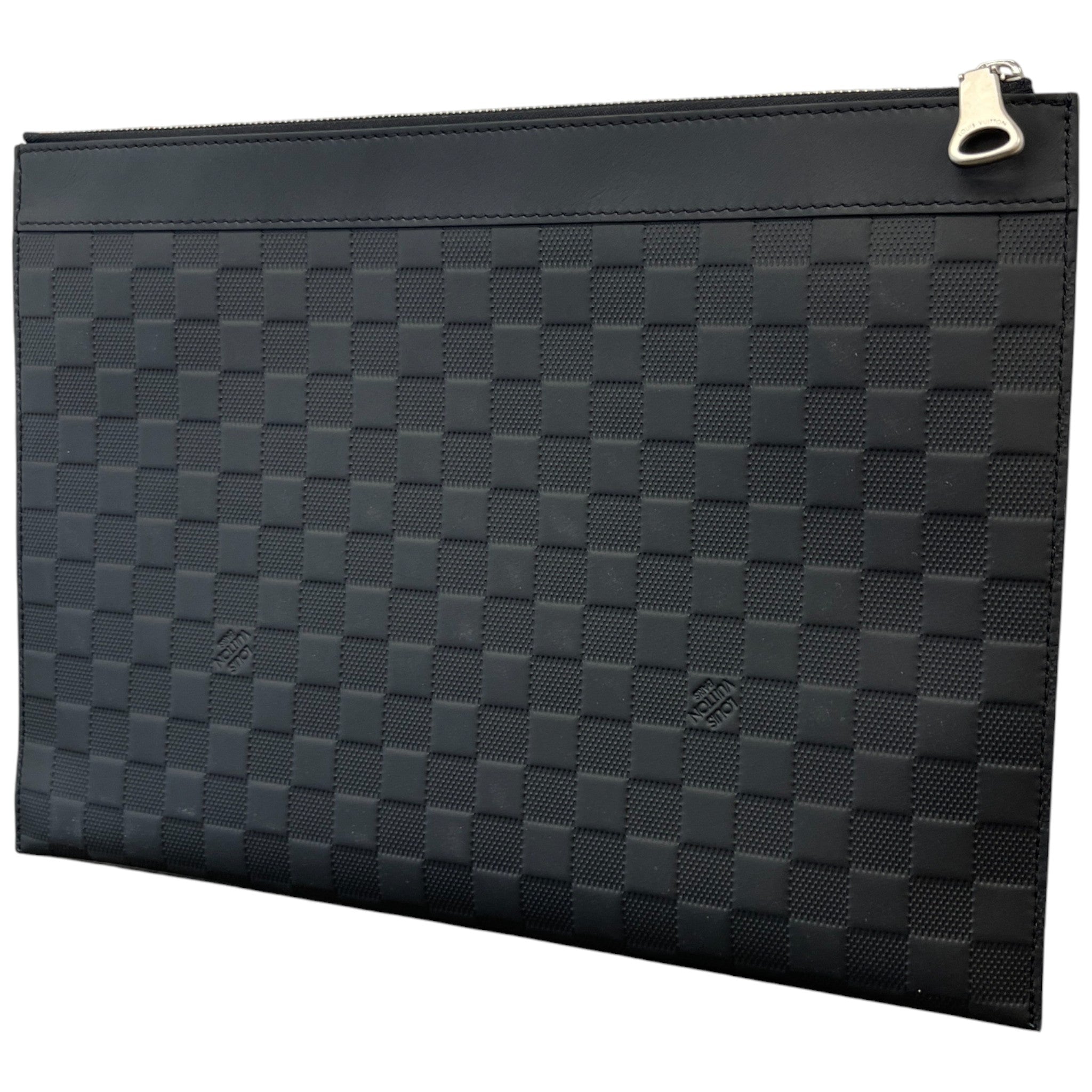 Men's Damier Discovery Pochette Pouch Black