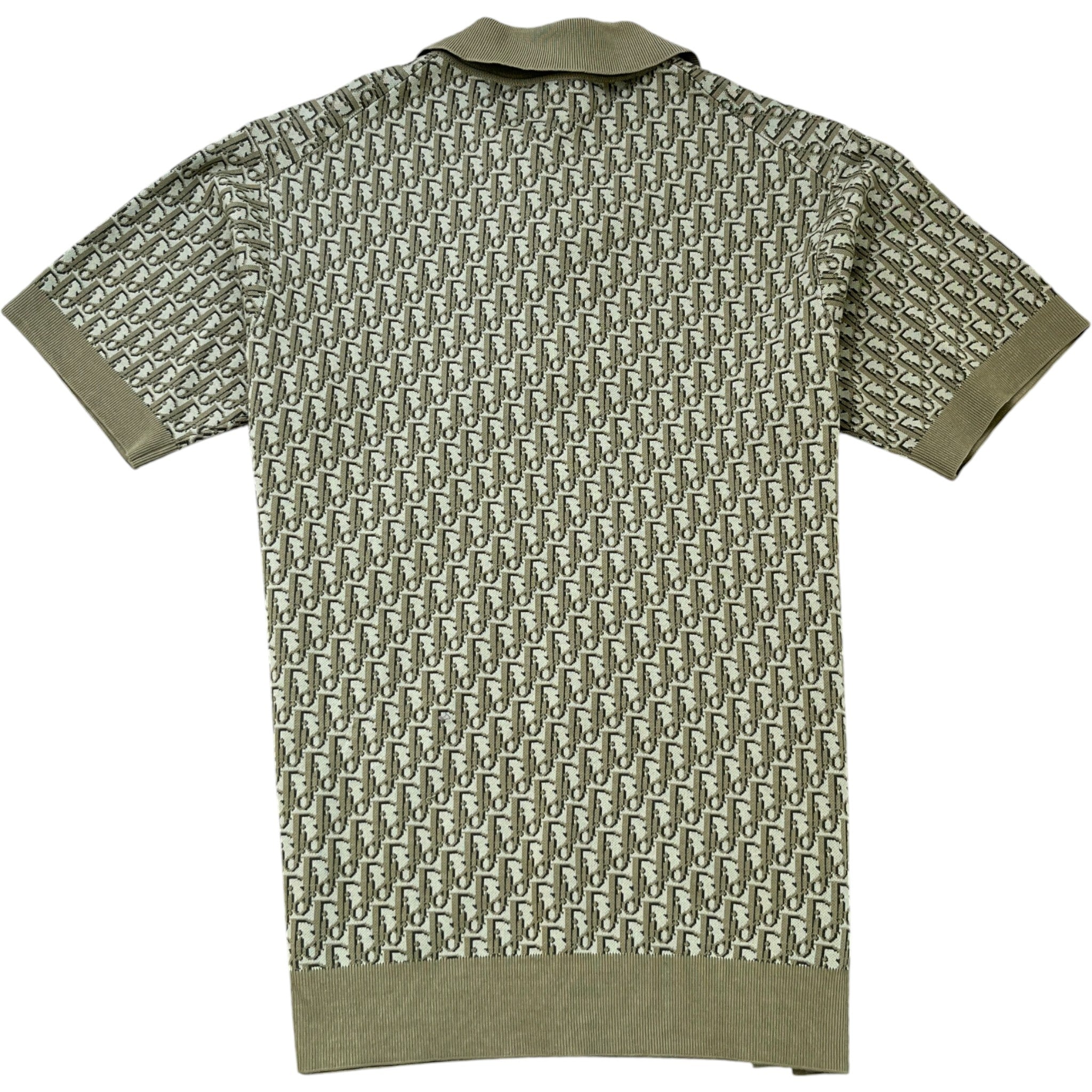 Men's Oblique Polo Shirt Khaki Size XS